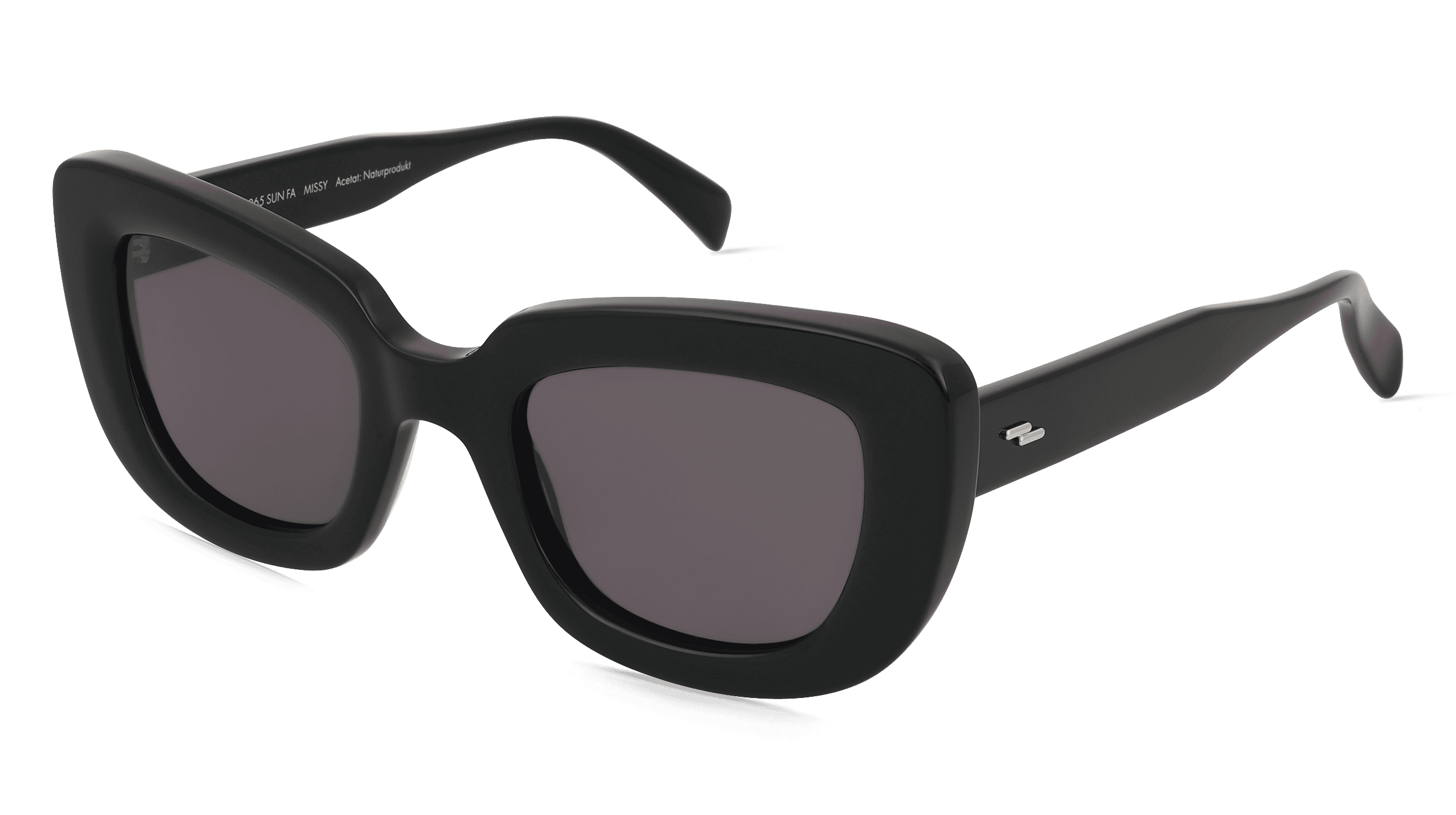 Fielmann LN 065 SUN FA MISSY Vrouwen Zonnebril, Zwart glanzend