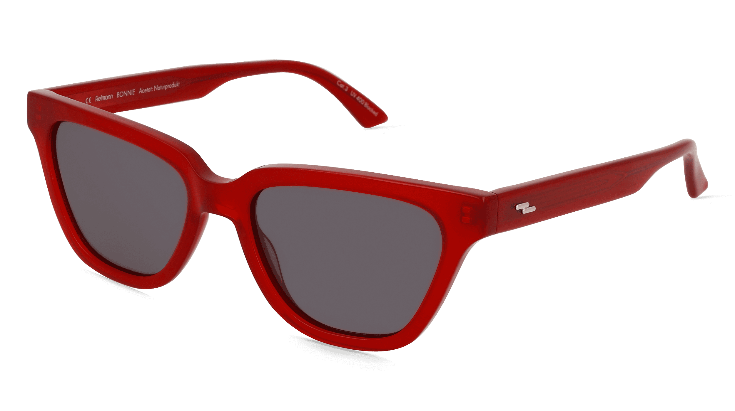 Fielmann LN 060 SUN FA BONNIE Vrouwen Zonnebril, Bordeauxrood transparant