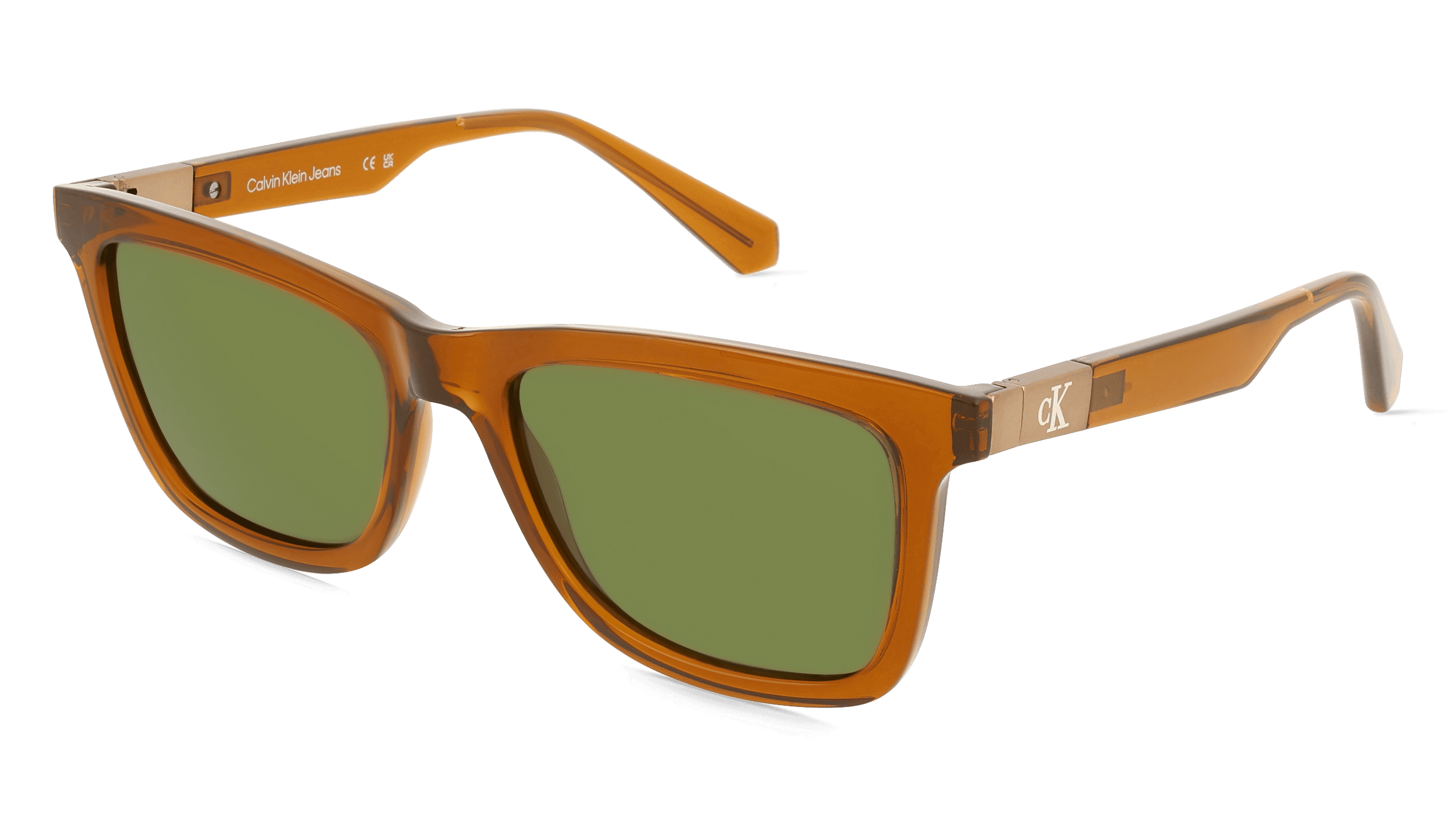 Calvin Klein CKJ24601S Unisex Zonnebril, Geel donker
