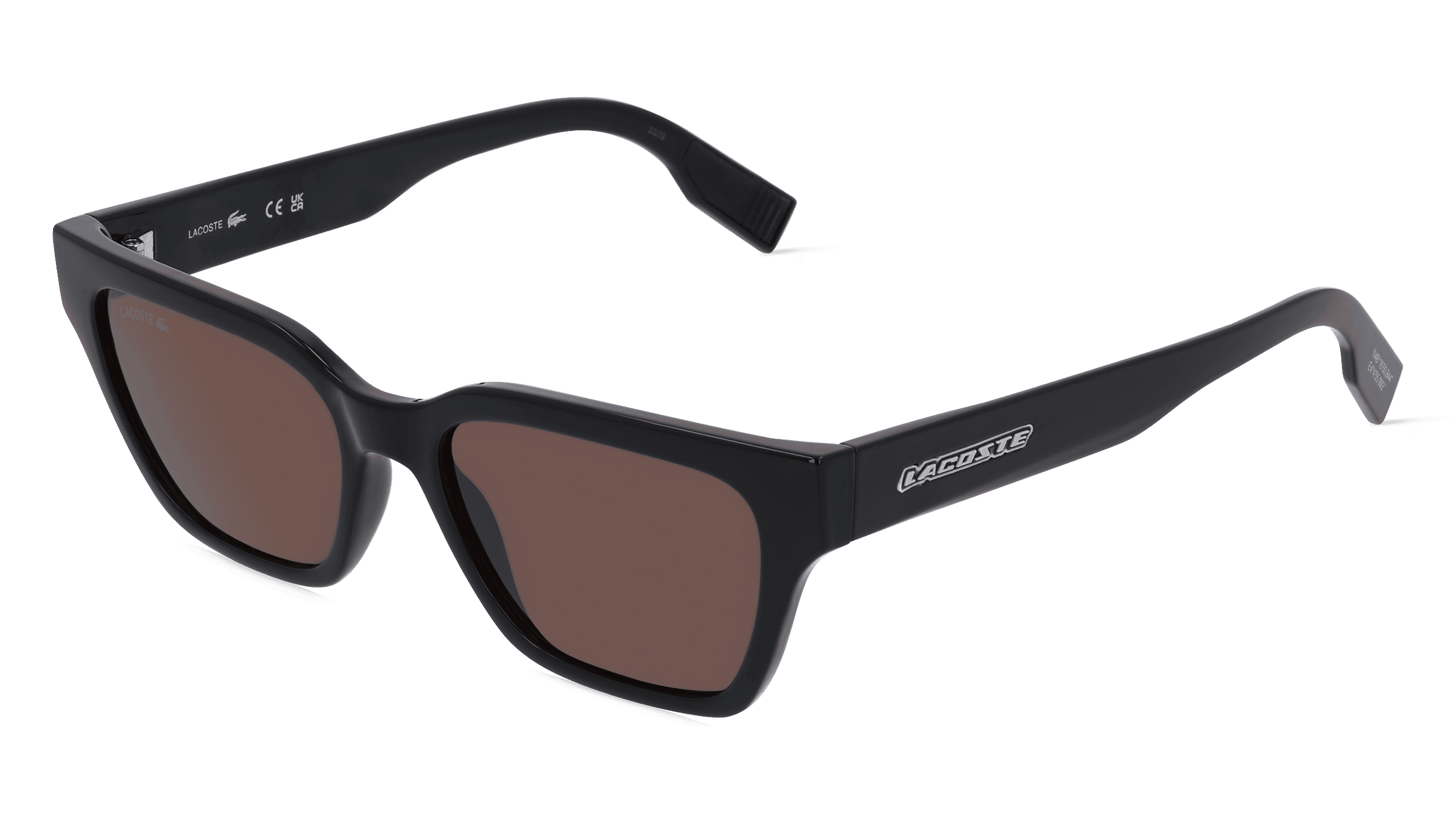 Lacoste L6002S Unisex Zonnebril, Zwart glanzend