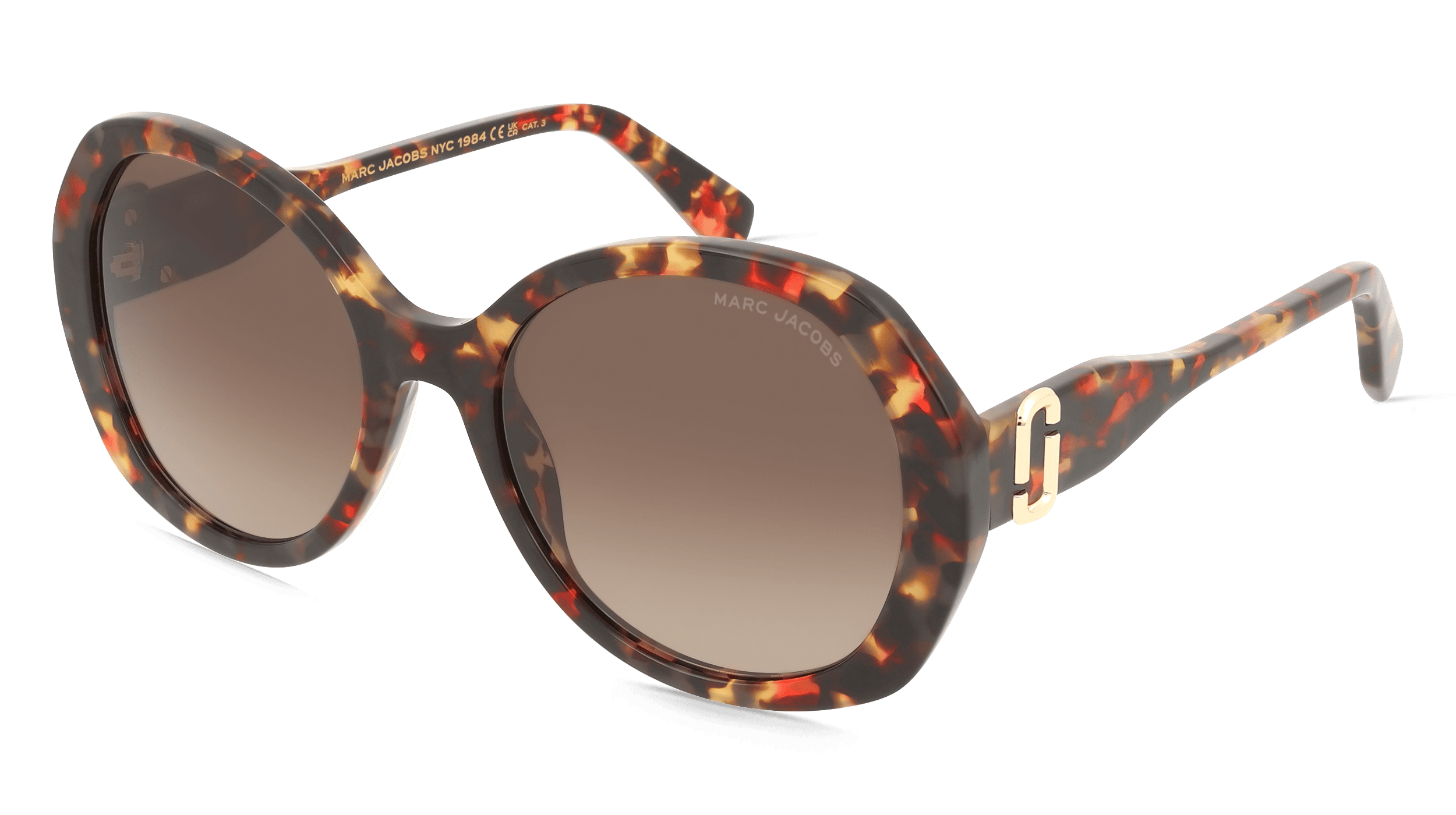 Marc Jacobs 207613 Vrouwen Zonnebril, Rood havanna