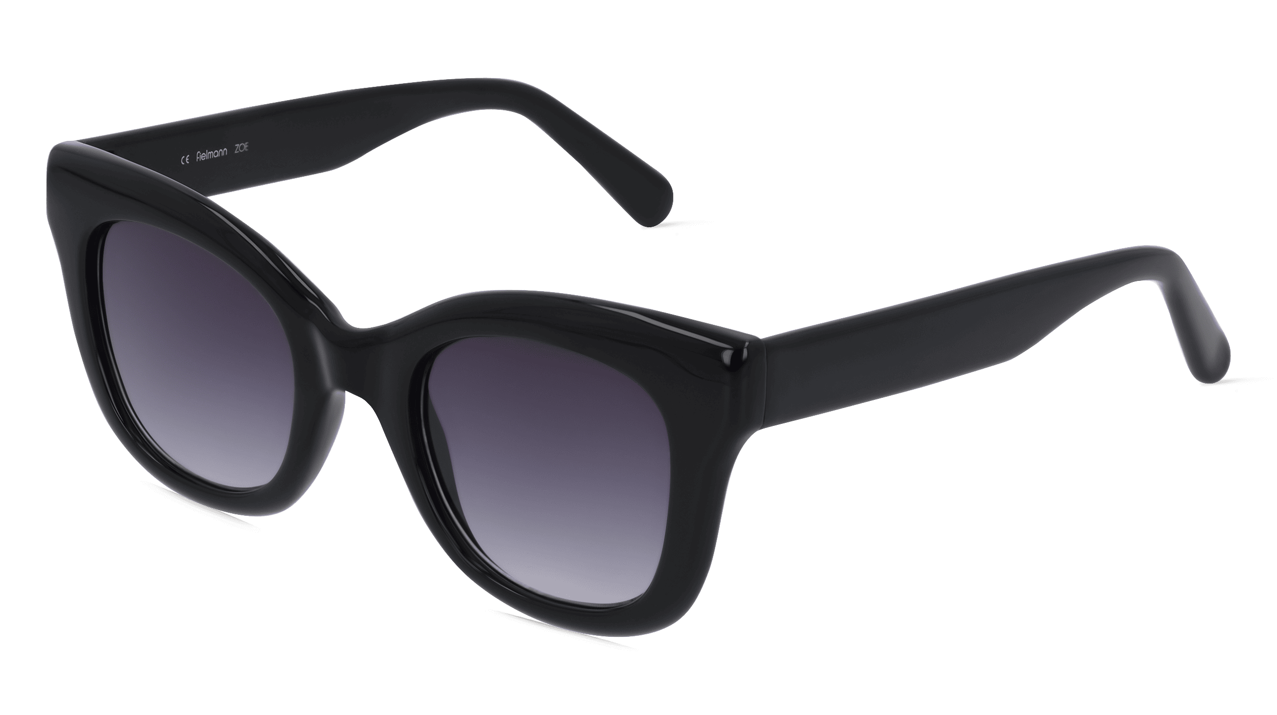 Fielmann OU 037 SUN FA ZOE Vrouwen Zonnebril, Zwart glanzend
