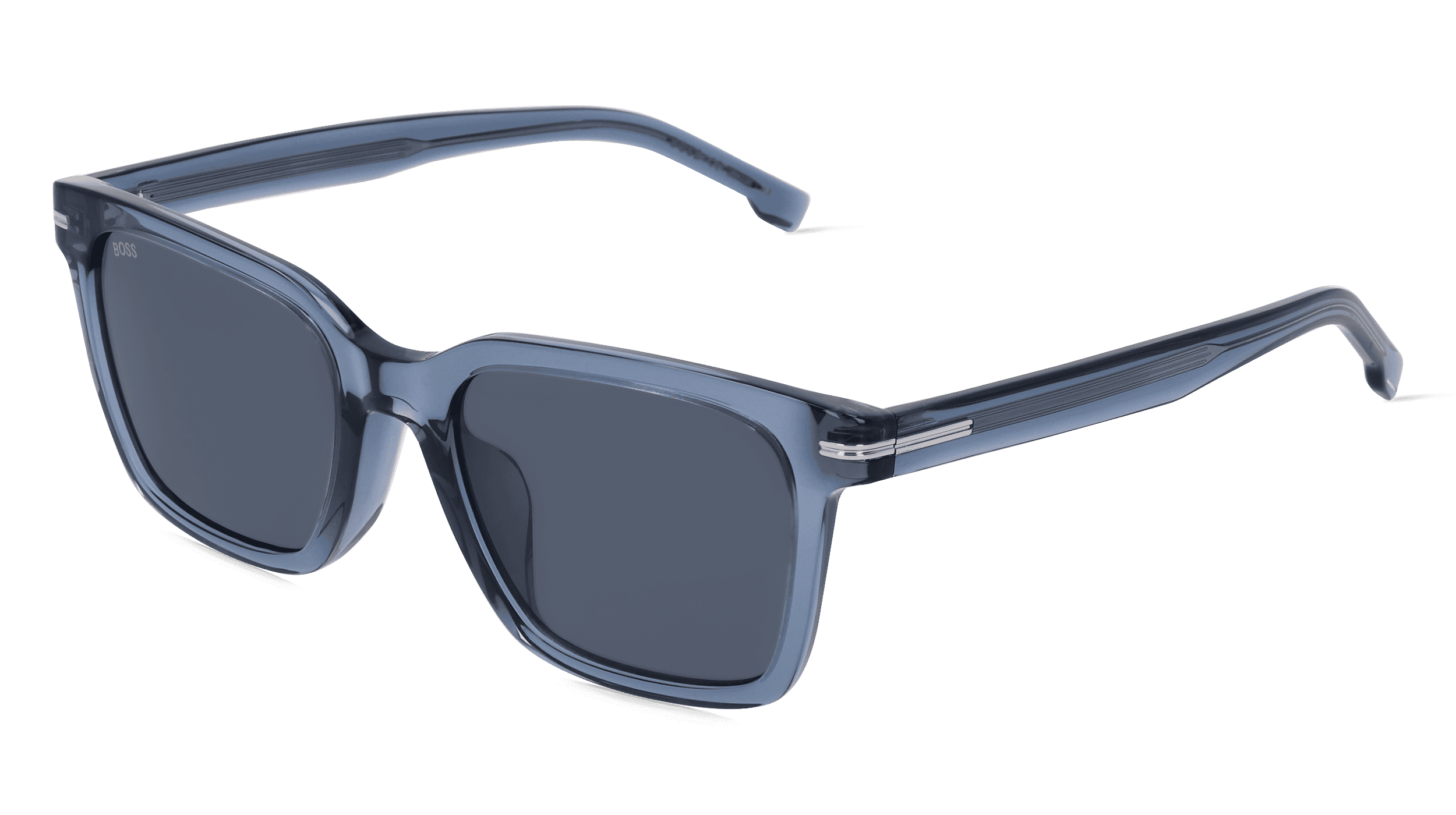 Boss 1540/F/SK Mannen Zonnebril, blauw transparant