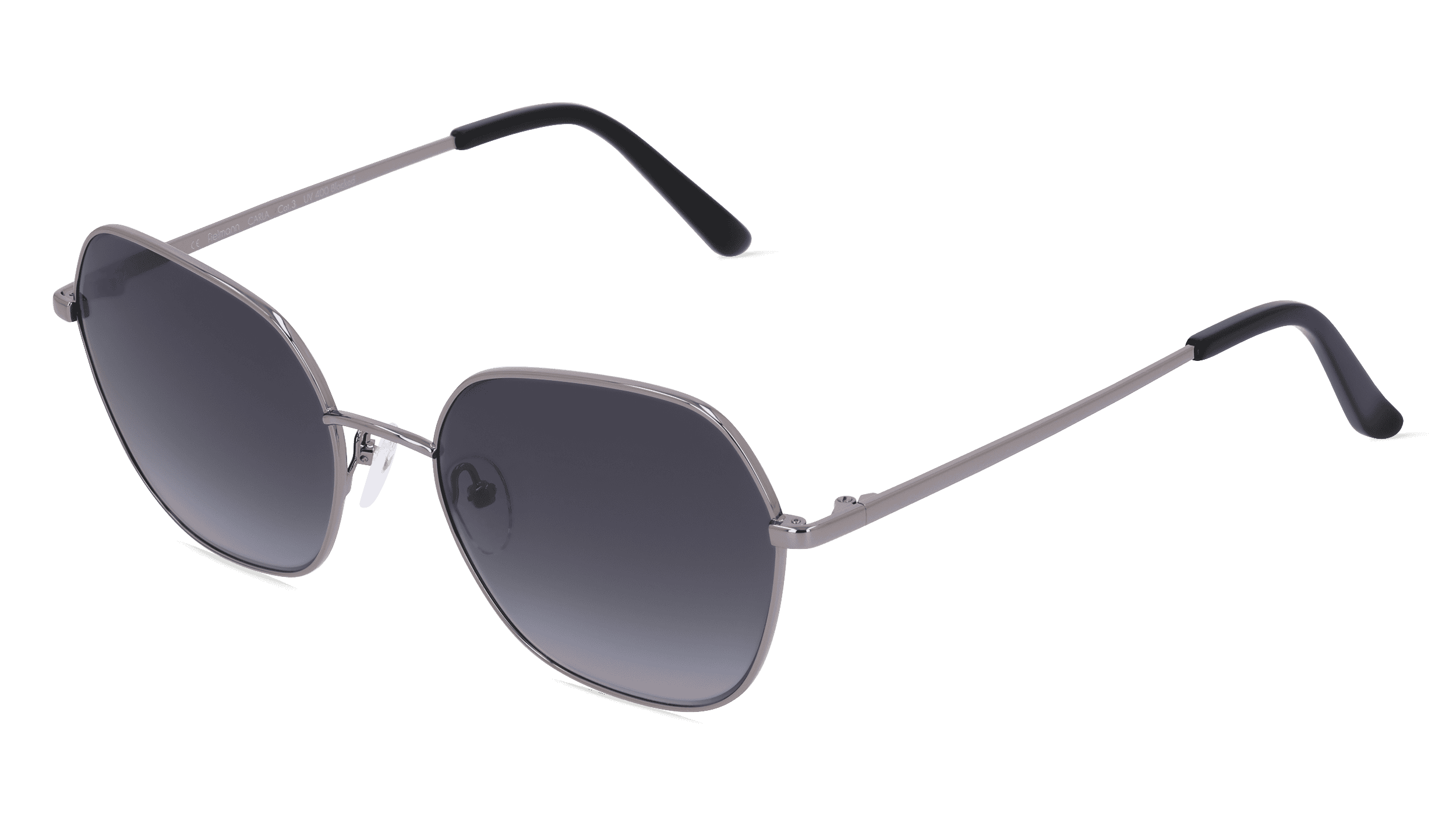 Fielmann BD 540 SUN FA CARLA Vrouwen Zonnebril, Gun glanzend