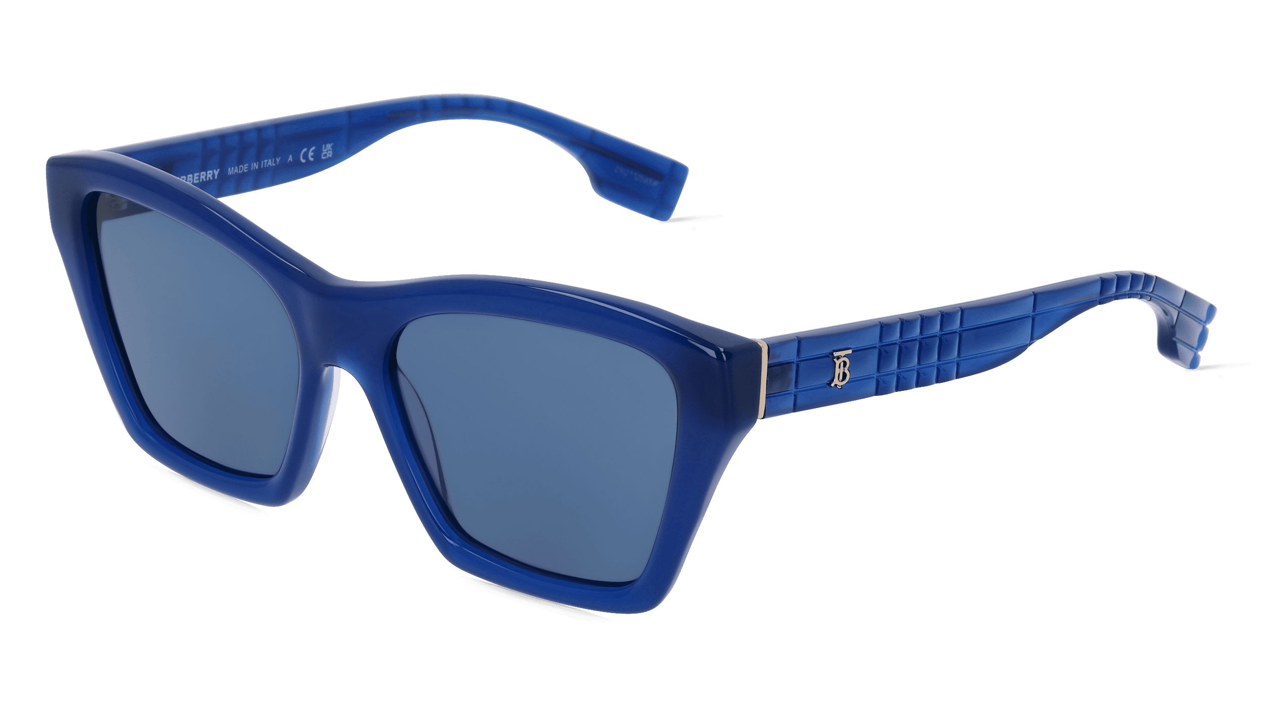 Burberry BE4391 Vrouwen Zonnebril, Blauw glanzend