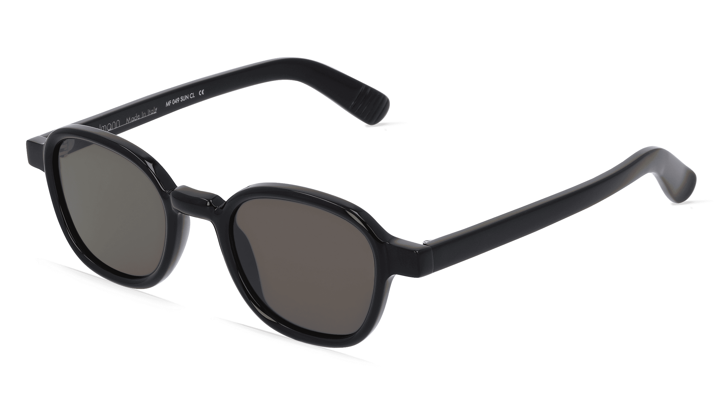 MF 049 SUN CL Unisex Zonnebril, Zwart glanzend
