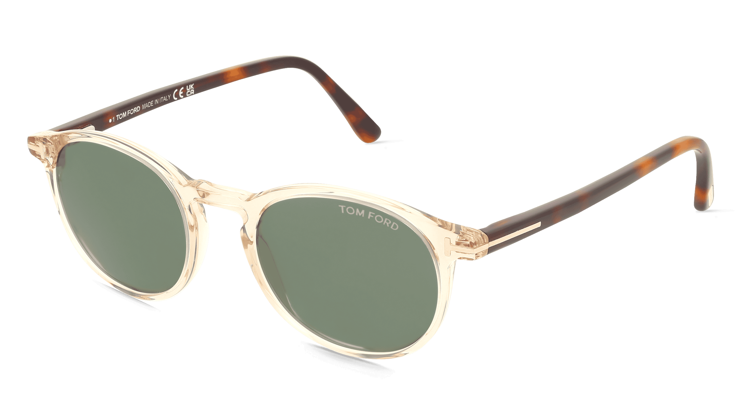 Tom Ford FT0539 Unisex Zonnebril, Bruin glanzend