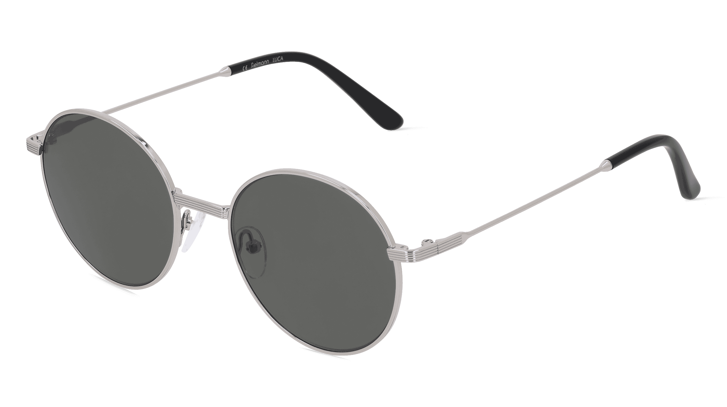 LUCA SUN Unisex Zonnebril, Zilver glanzend