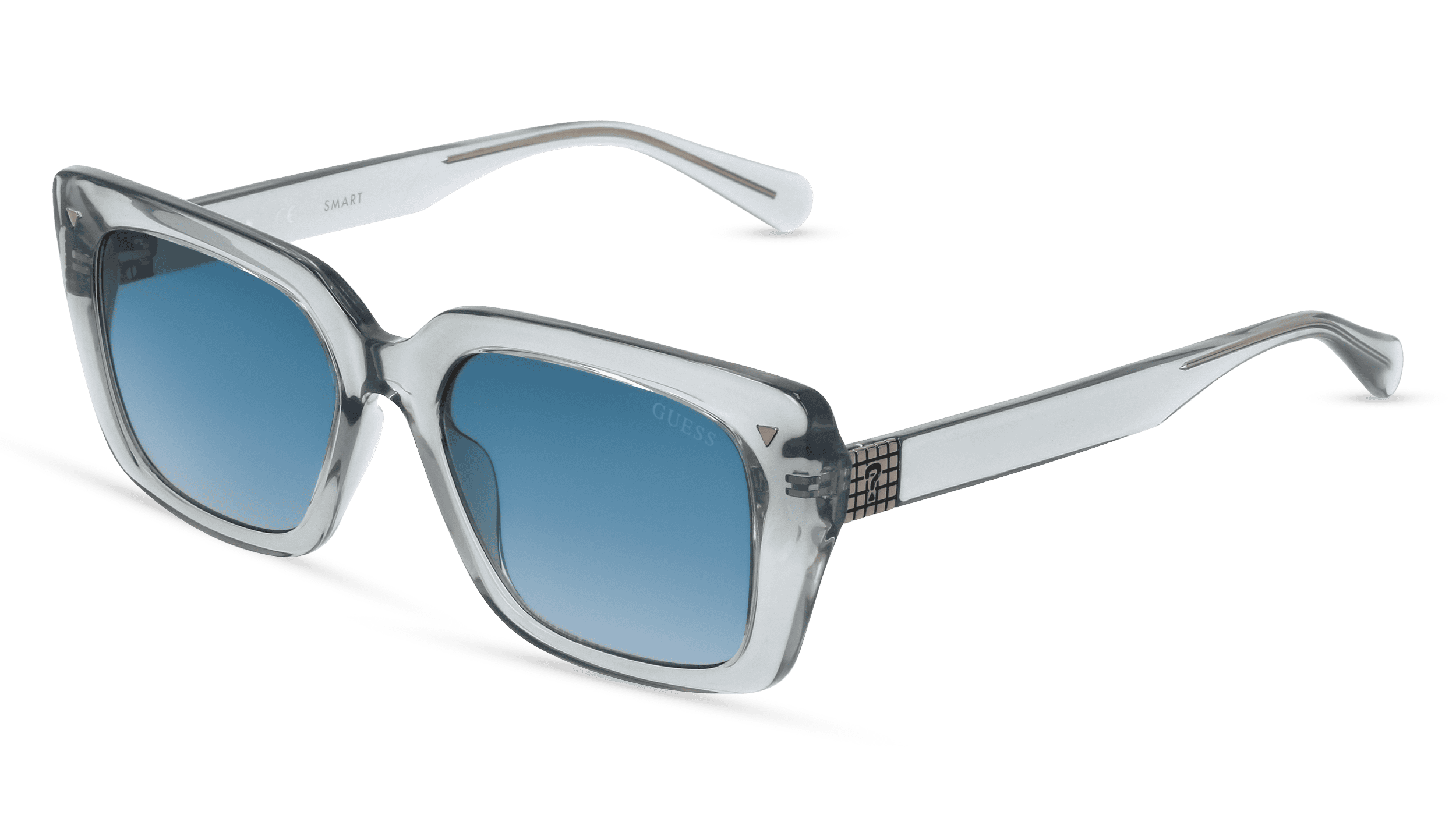 GUESS GU8243 Vrouwen Zonnebril, grijs transparant