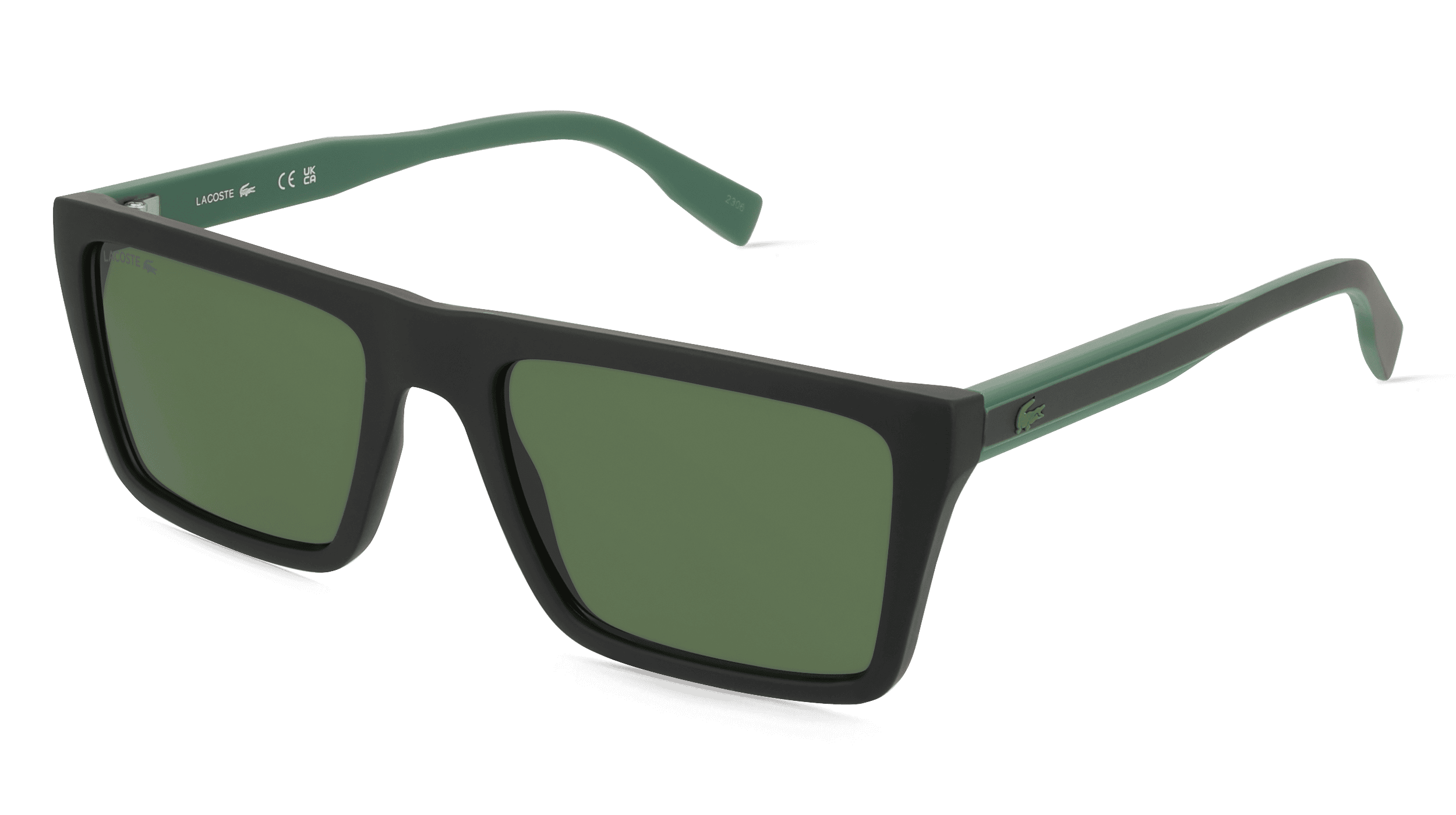 Lacoste L6009S Unisex Zonnebril, zwart groen