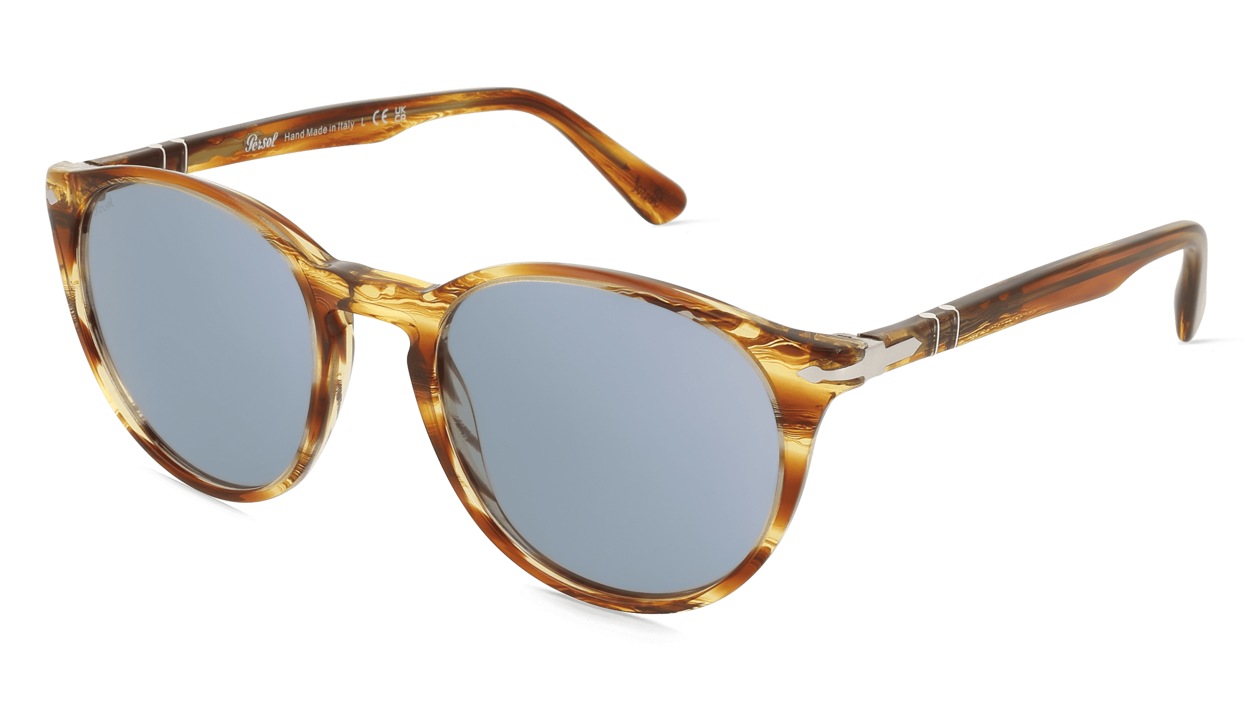 Persol 0PO3152S Mannen Zonnebril, bruin gestreept