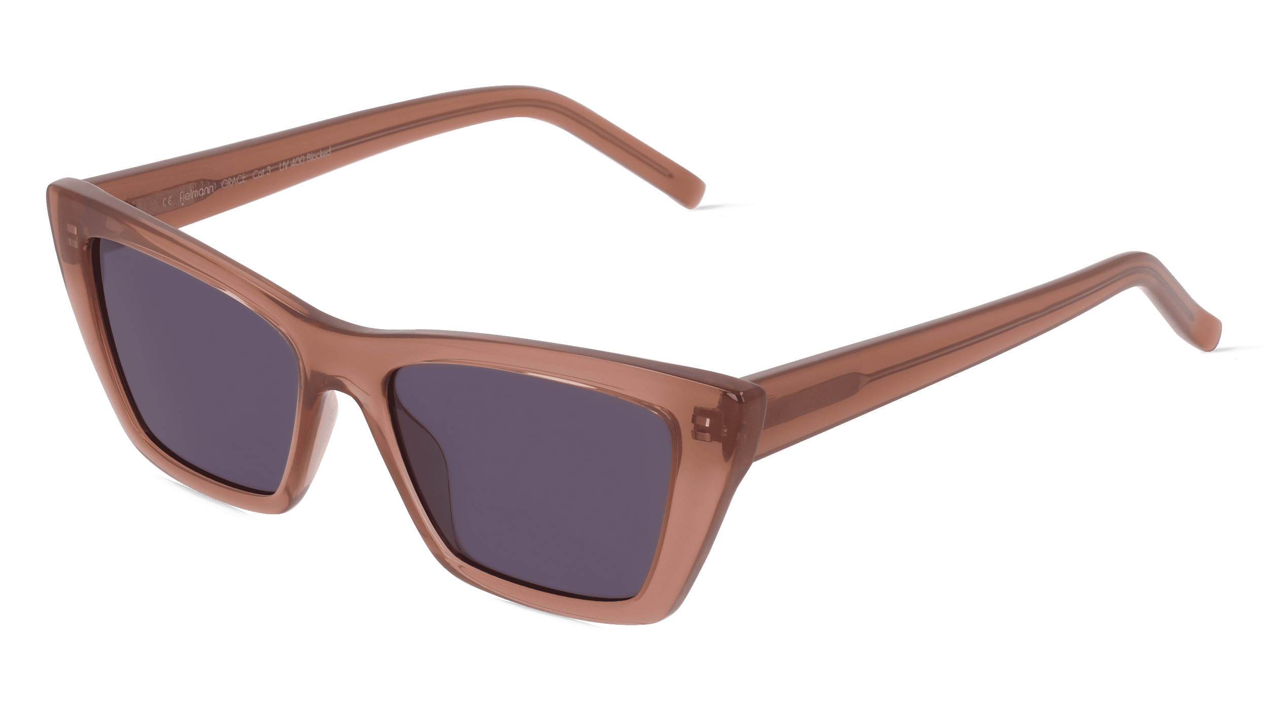 Fielmann OU 040 SUN FA GRACE Vrouwen Zonnebril, roze bruin