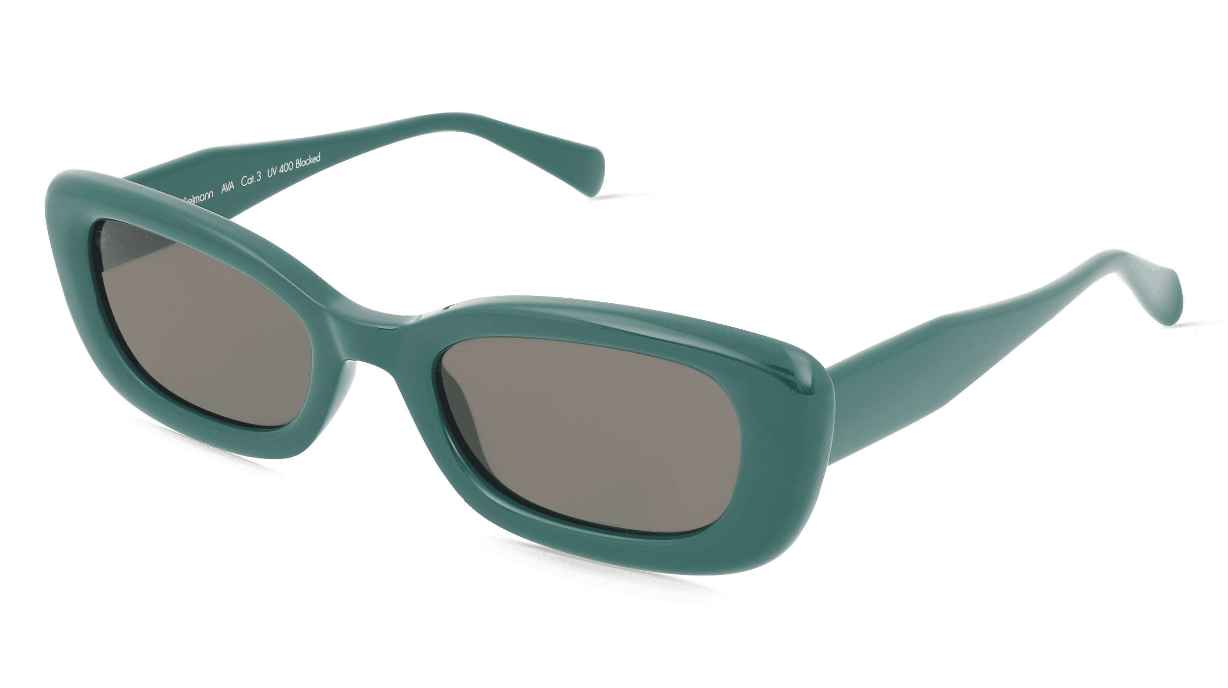 Fielmann MC 632 SUN FA AVA Vrouwen Zonnebril, Groen glanzend
