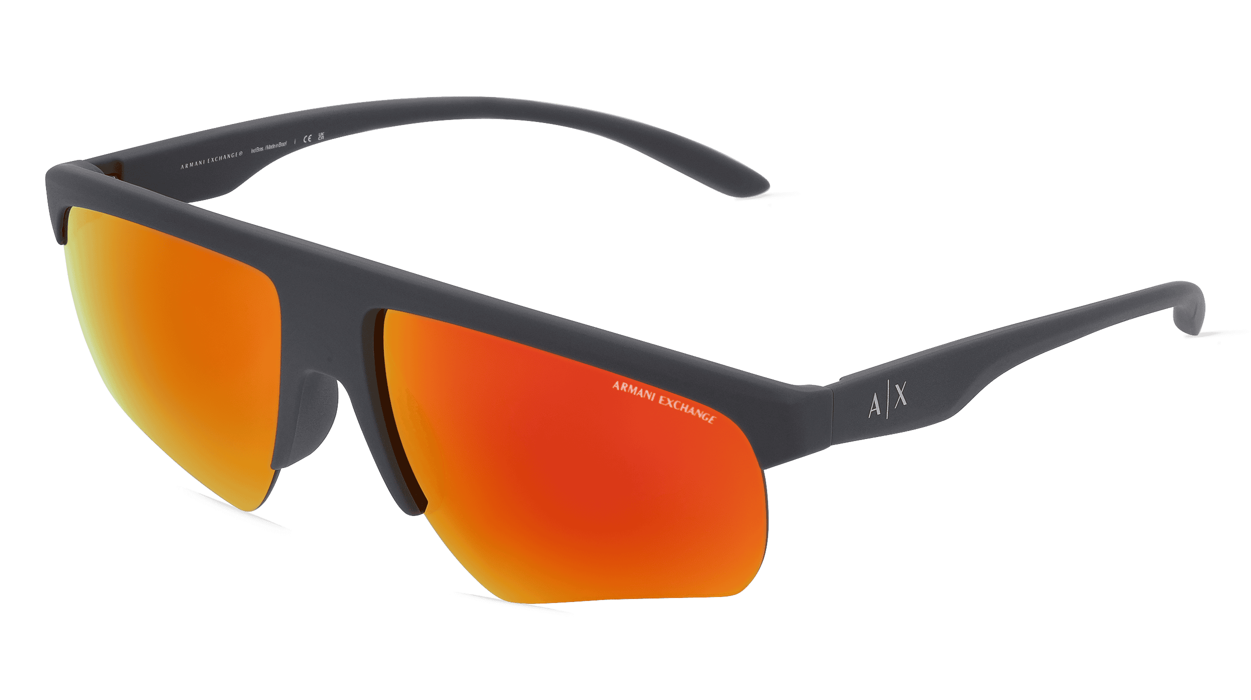 EMPORIO ARMANI AX4123S Mannen Zonnebril, Grijs mat