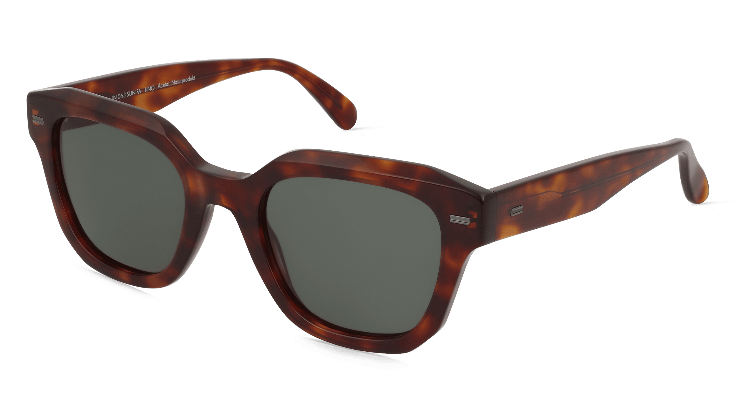 Fielmann LN 063 SUN FA LINO Unisex Zonnebril, Havanna glanzend