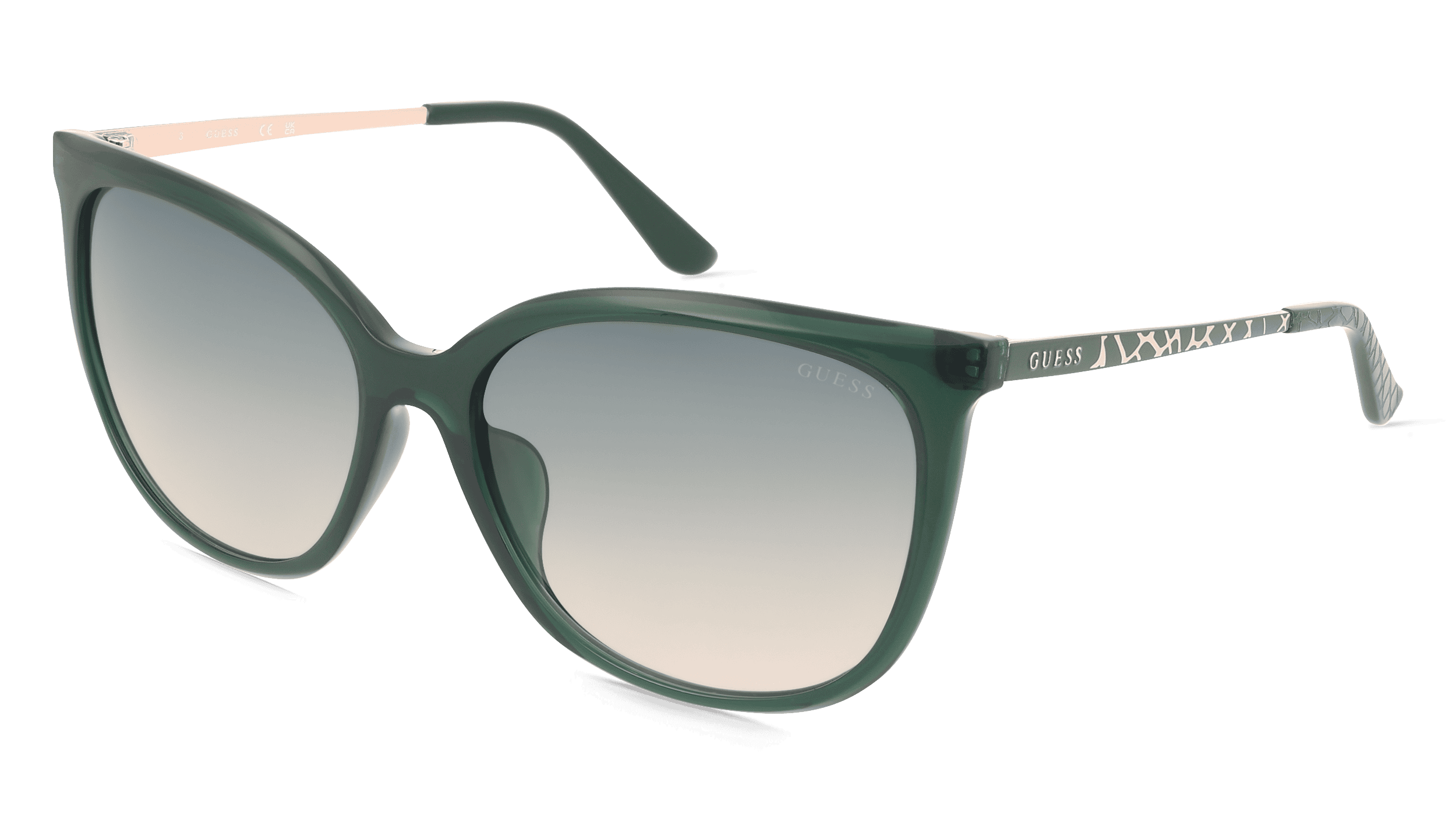 Guess GU00150-H Unisex Zonnebril, Groen glanzend