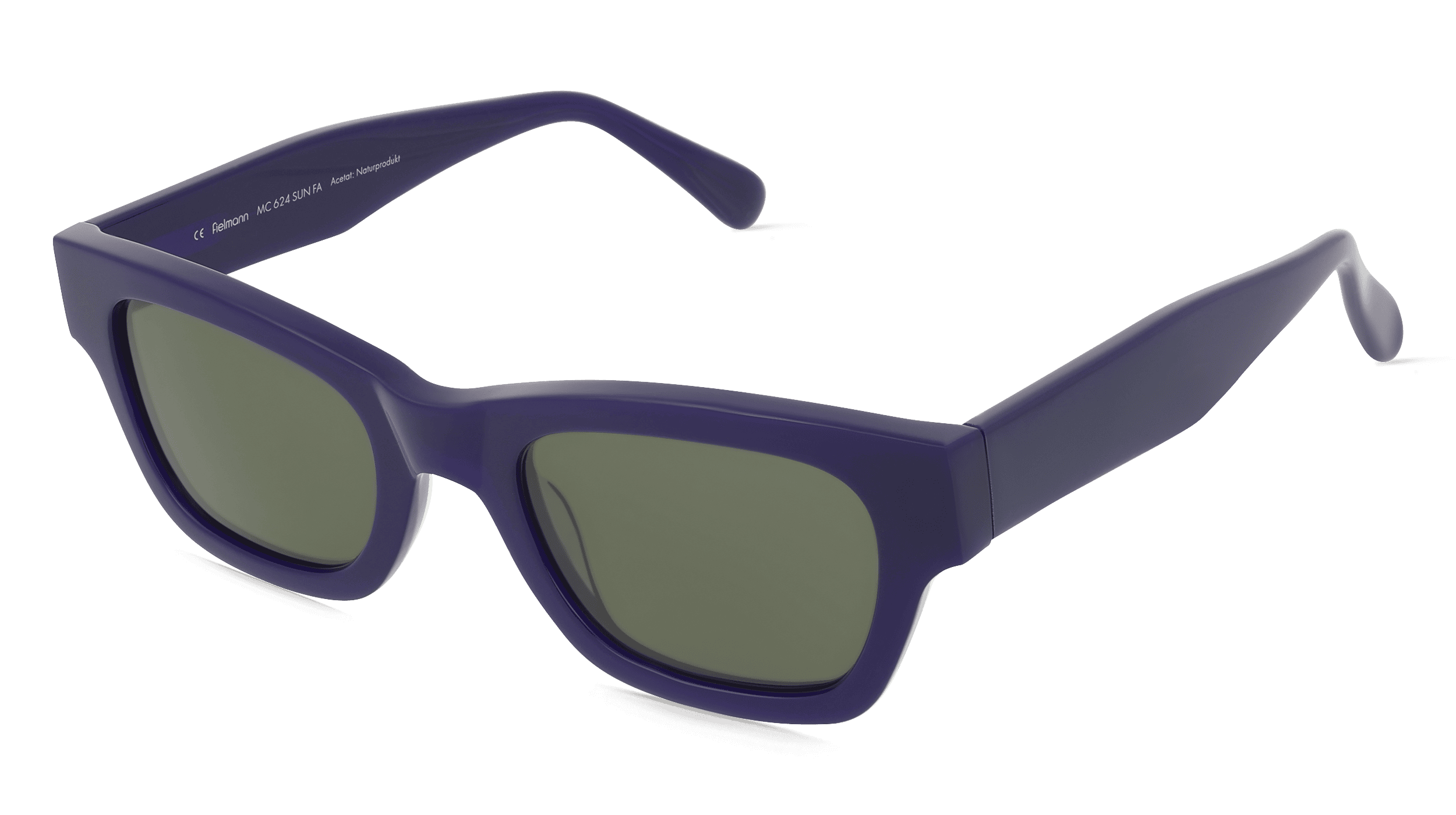 Fielmann MC 624 SUN FA SKY Unisex Zonnebril, Blauw melkachtig