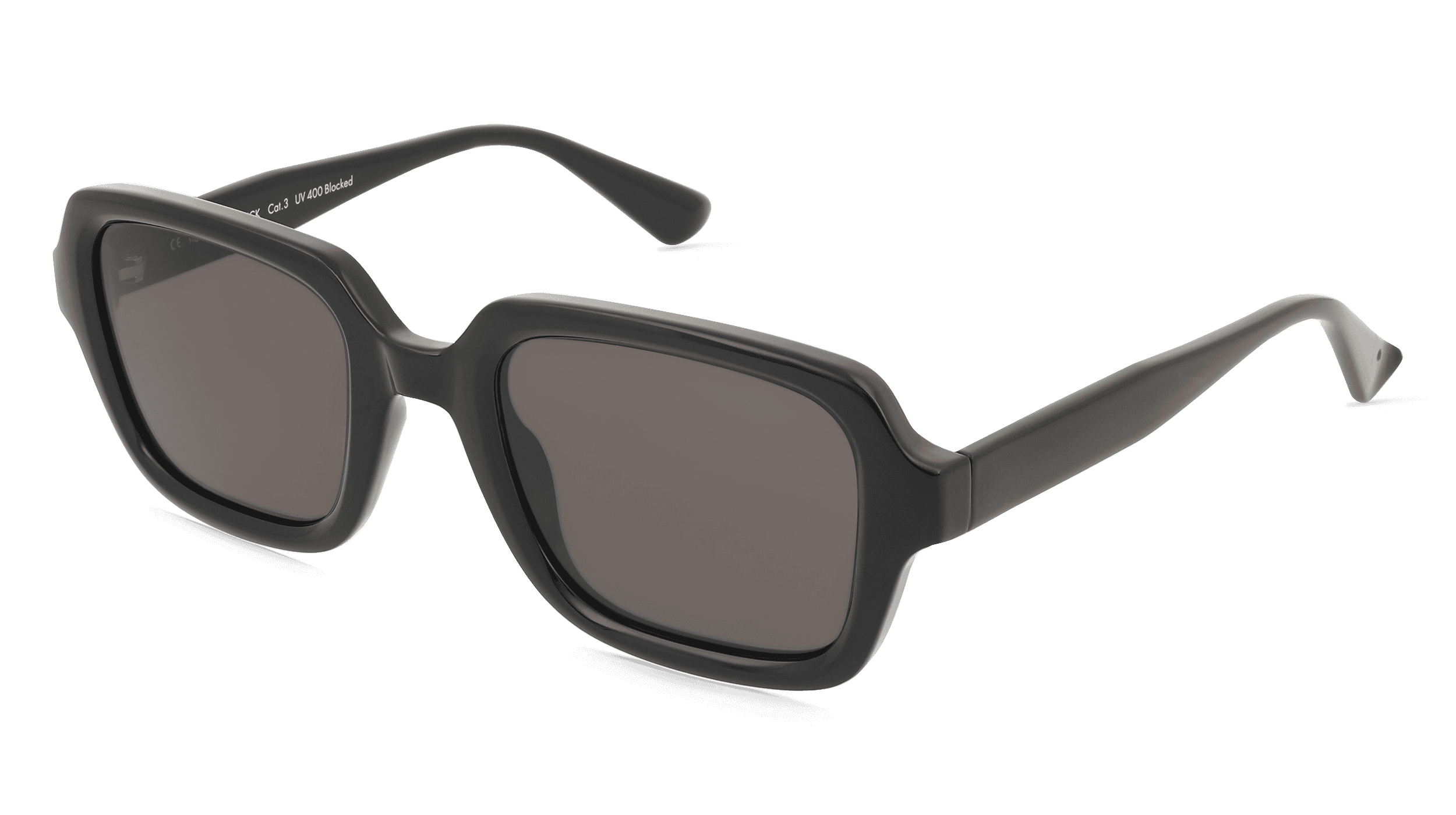 Fielmann MI 060 SUN FA PATRICK Unisex Zonnebril, Zwart glanzend