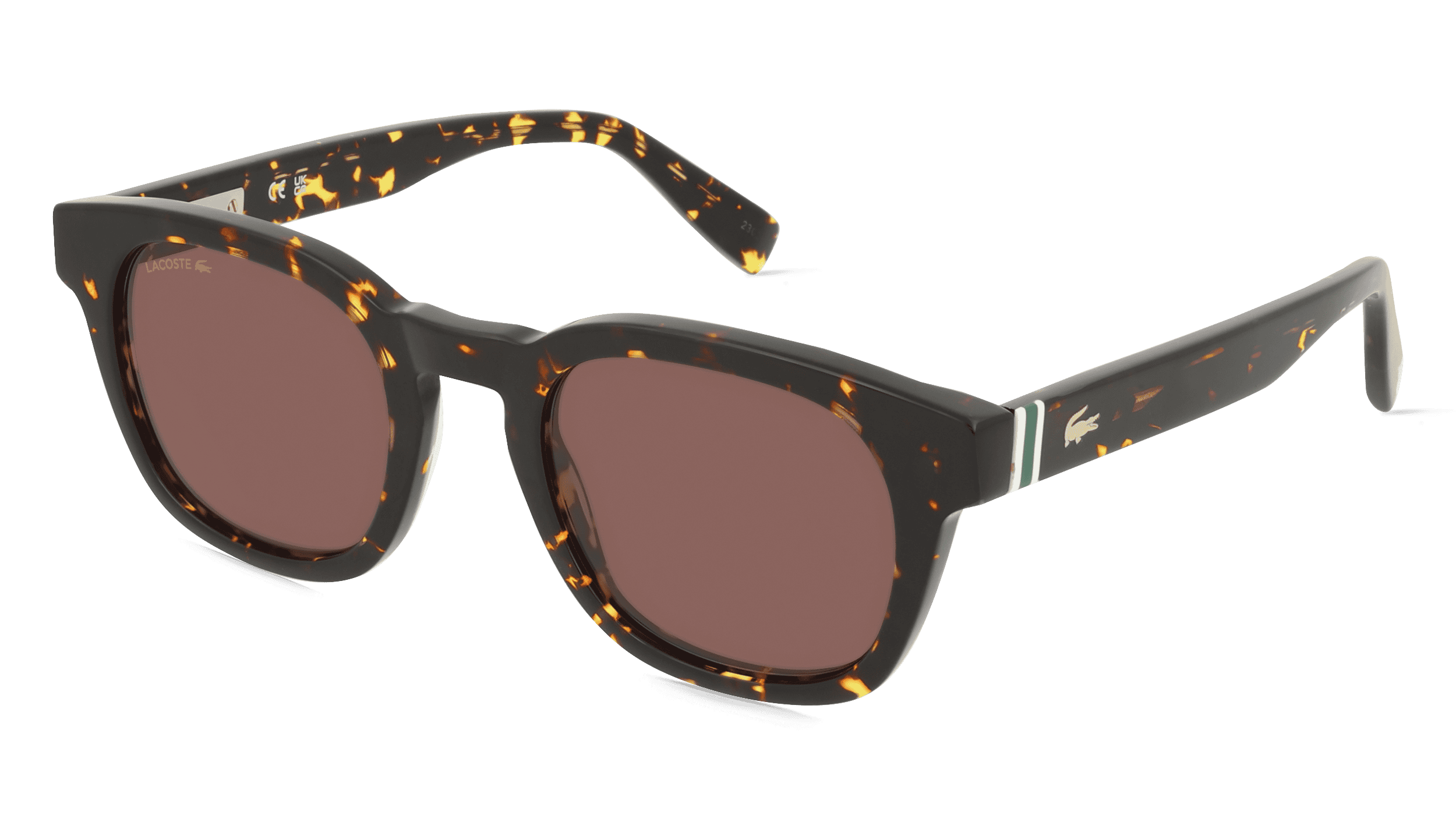 Lacoste L6015S Unisex Zonnebril, havana