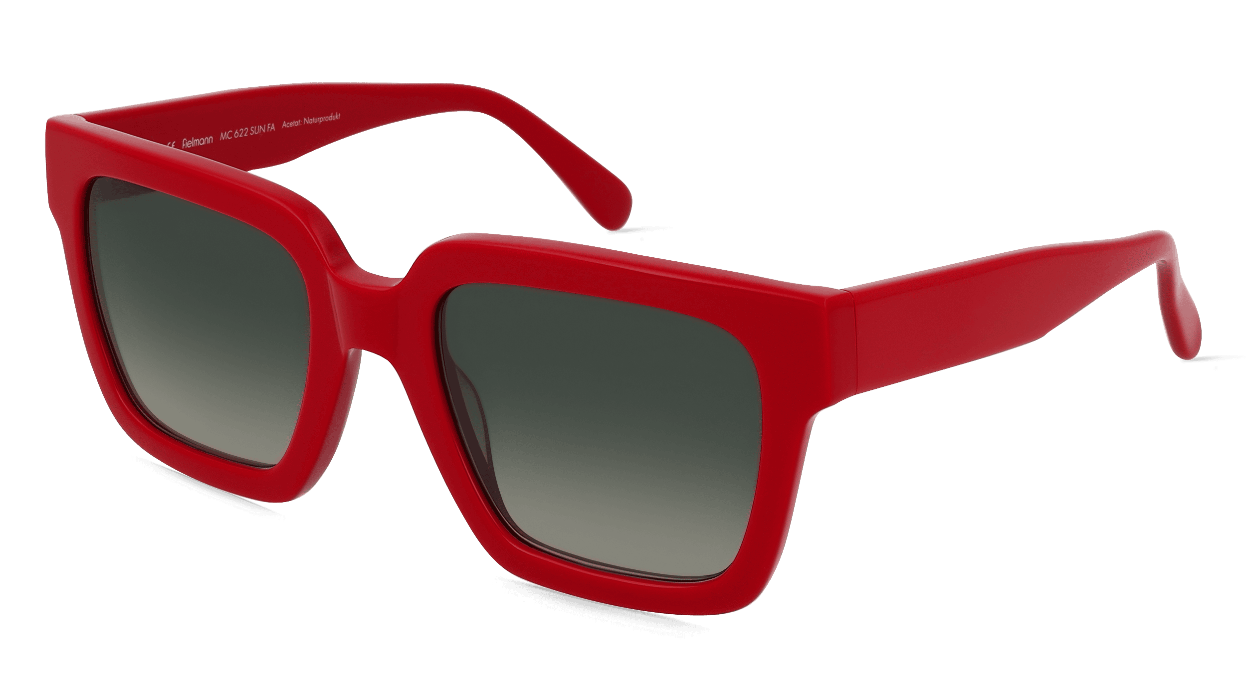Fielmann MC 622 SUN FA JOY Vrouwen Zonnebril, Rood glanzend