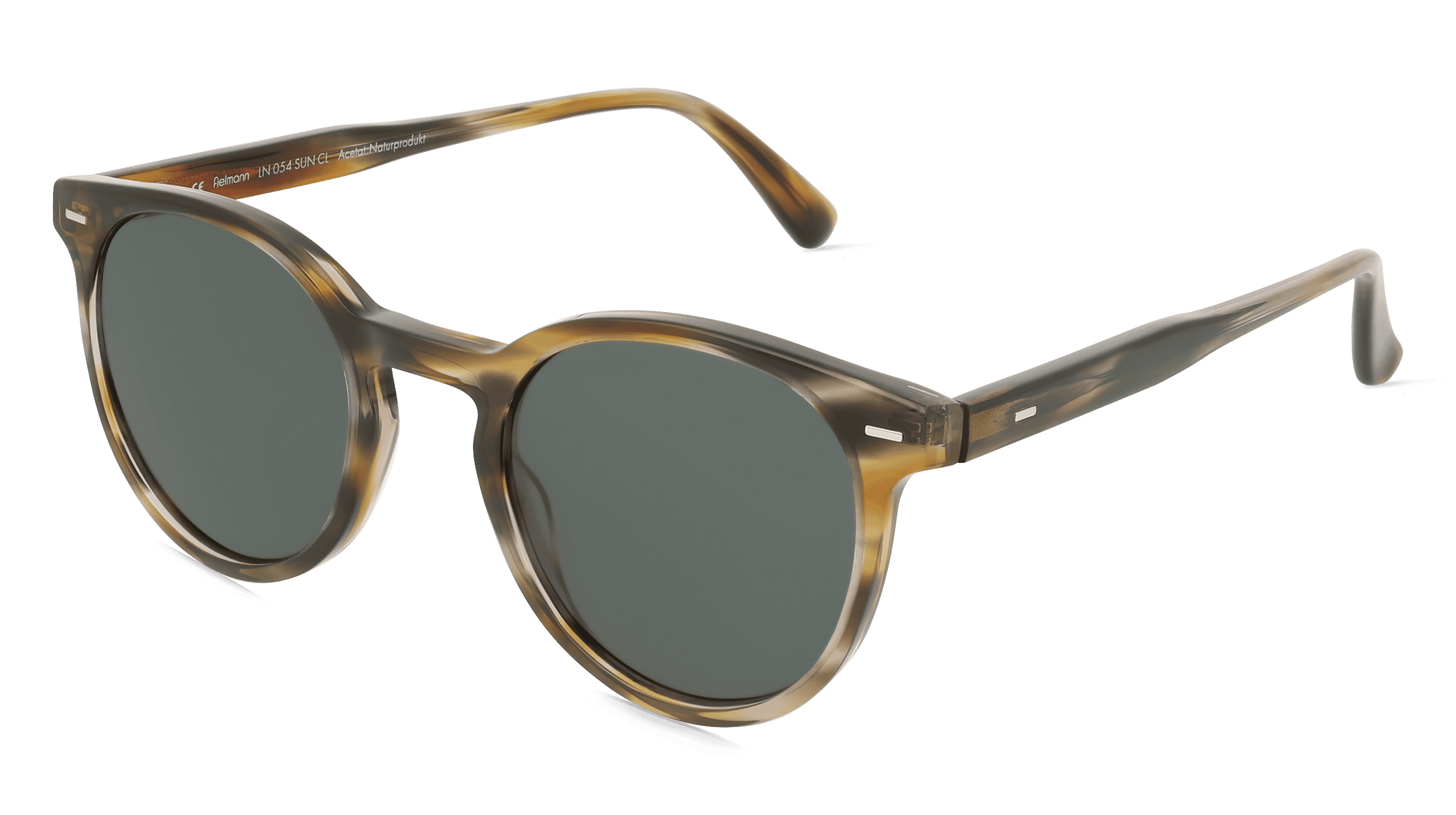 Fielmann LN 054 SUN CL Unisex Zonnebril, Havanna gestreept