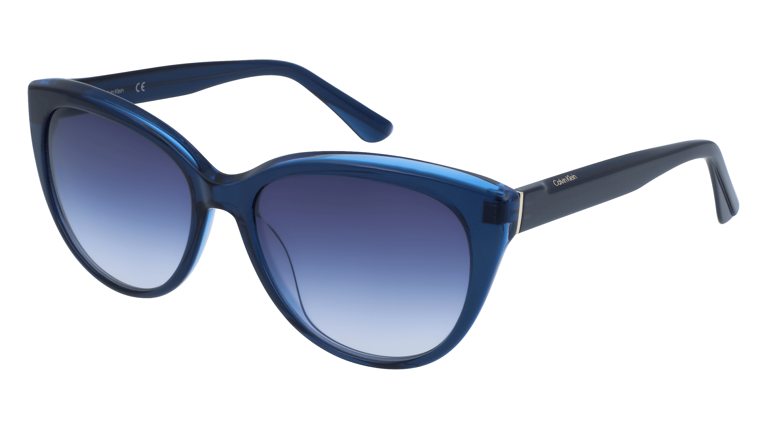 CALVIN KLEIN CK22520S Vrouwen Zonnebril, blauw transparant