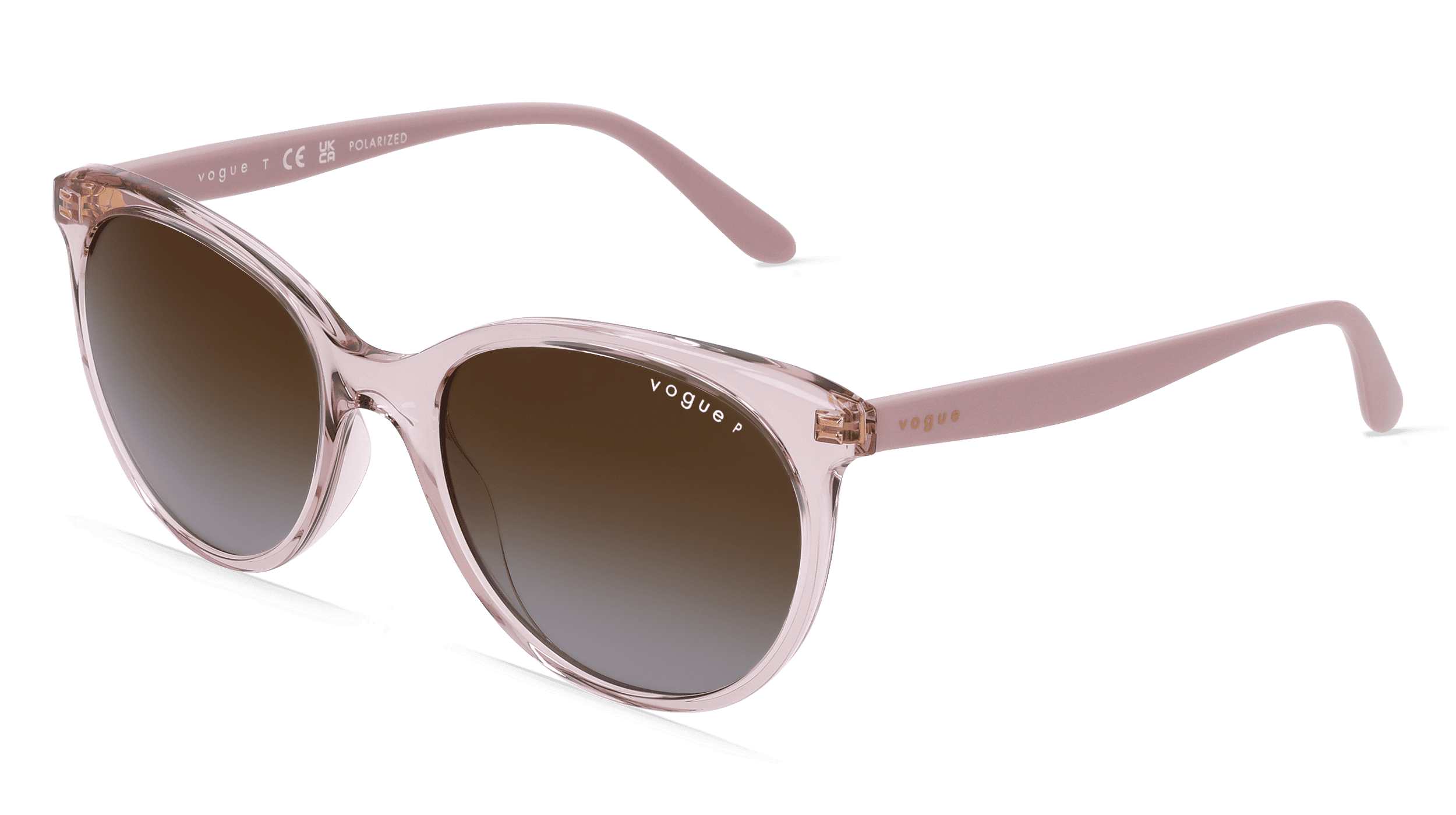 VOGUE VO5453S Vrouwen Zonnebril, roze transparant