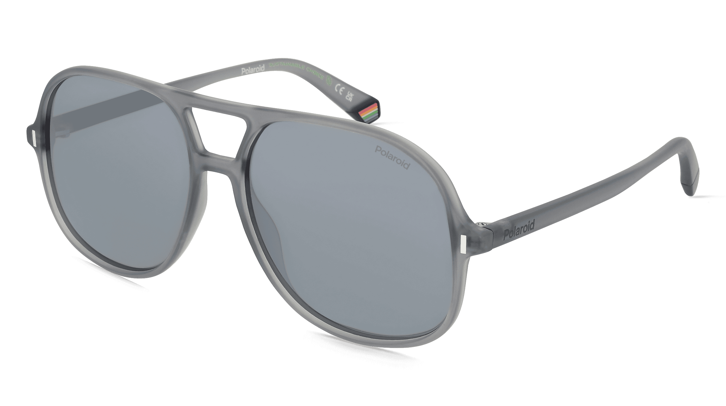 Polaroid PLD 6217/S Unisex Zonnebril, Grijs mat