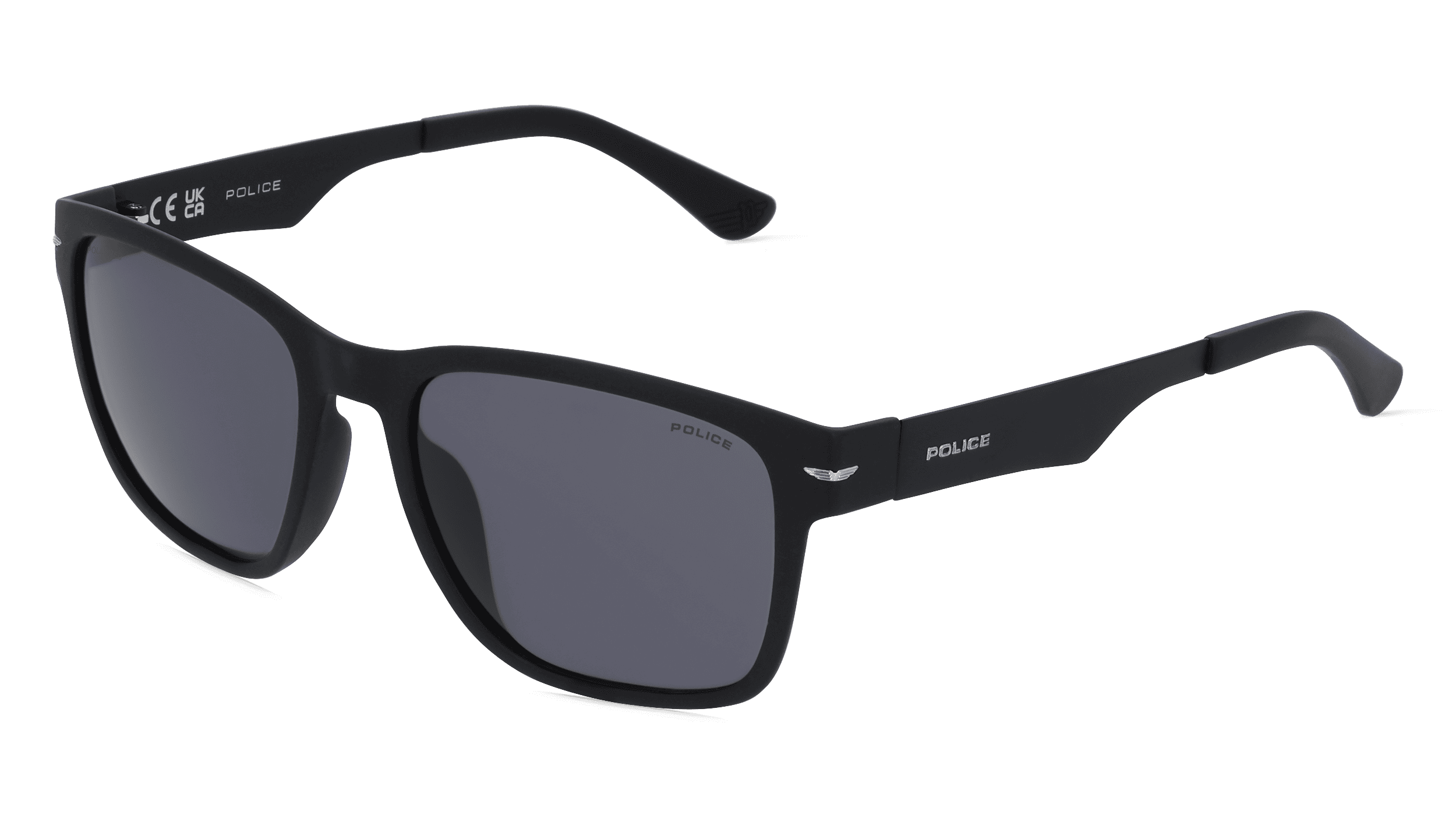 Police POISPLL09V Unisex Zonnebril, Zwart glanzend