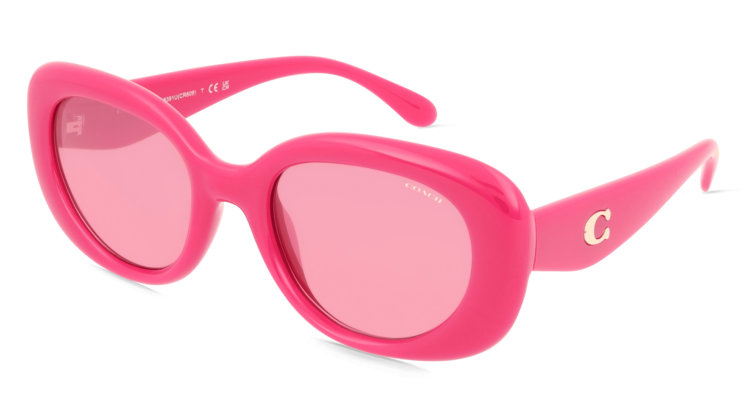 Coach HC8391U Vrouwen Zonnebril, Pink melkachtig