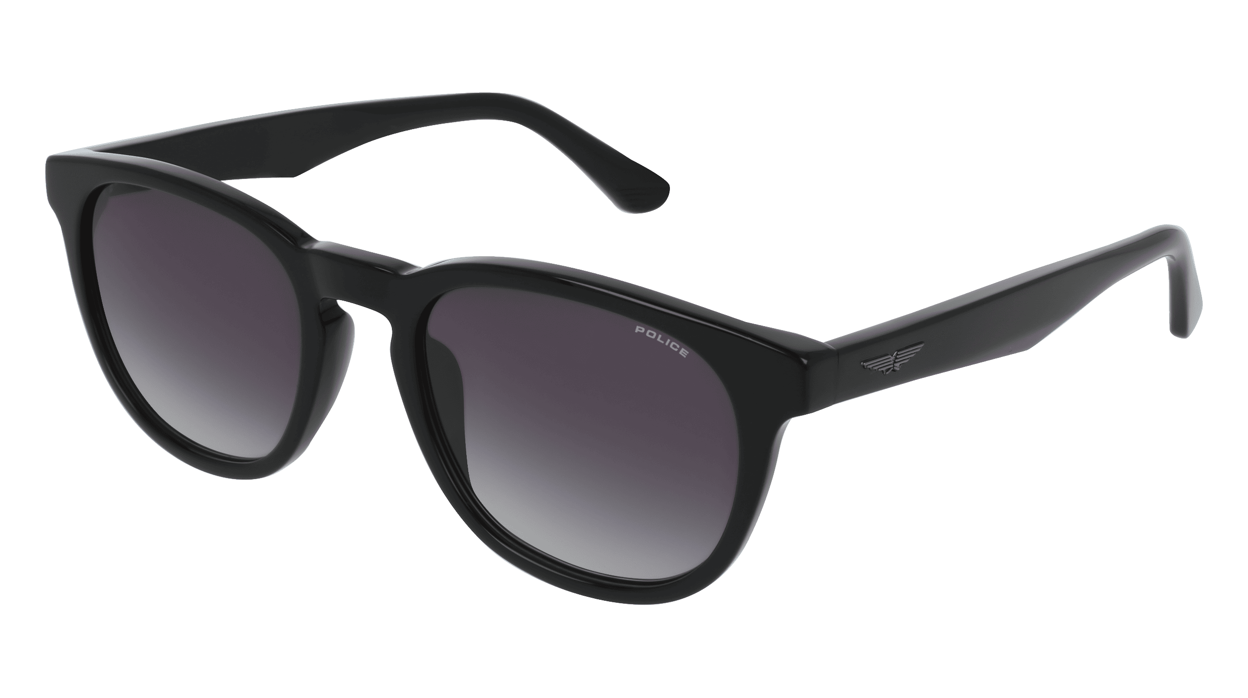 Police SPLP22 Unisex Zonnebril, Zwart glanzend