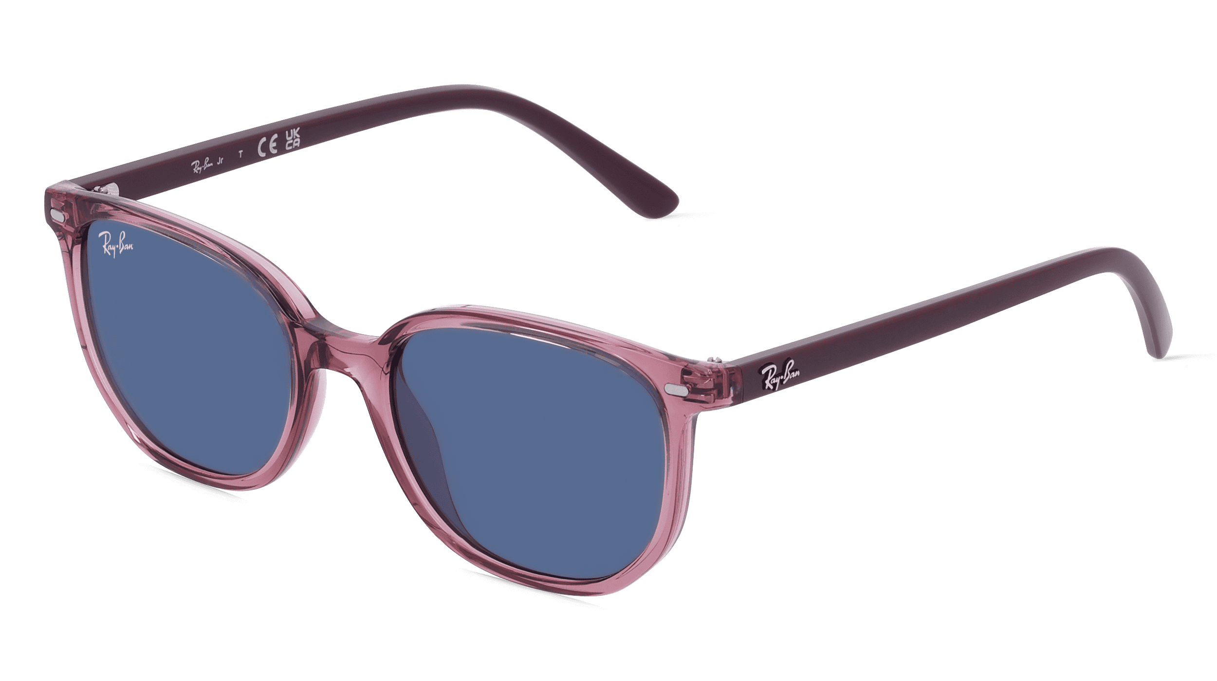 Ray-Ban Junior RJ9097S Unisex Zonnebril, roze transparant