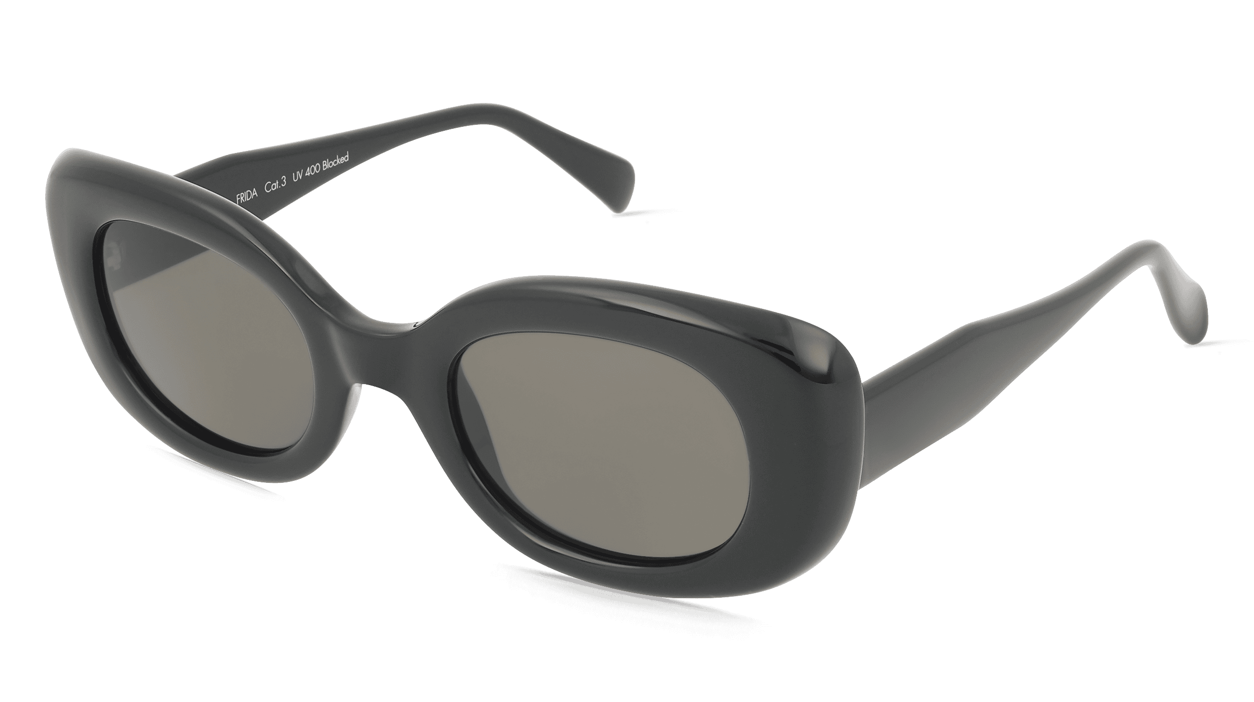 Fielmann MC 625 SUN FA FRIDA Vrouwen Zonnebril, Zwart glanzend