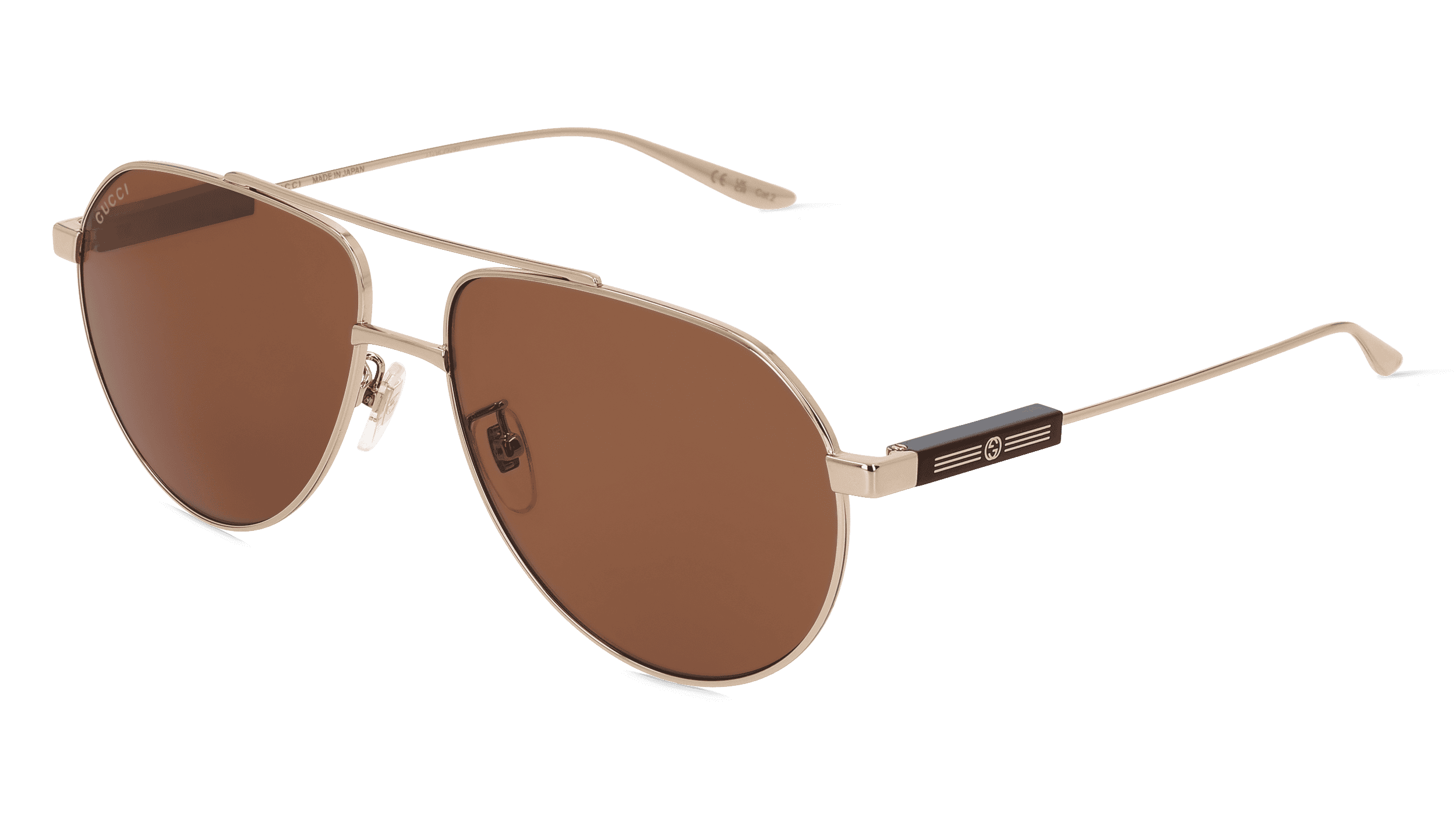 Gucci GG1311S Unisex Zonnebril, Goud glanzend