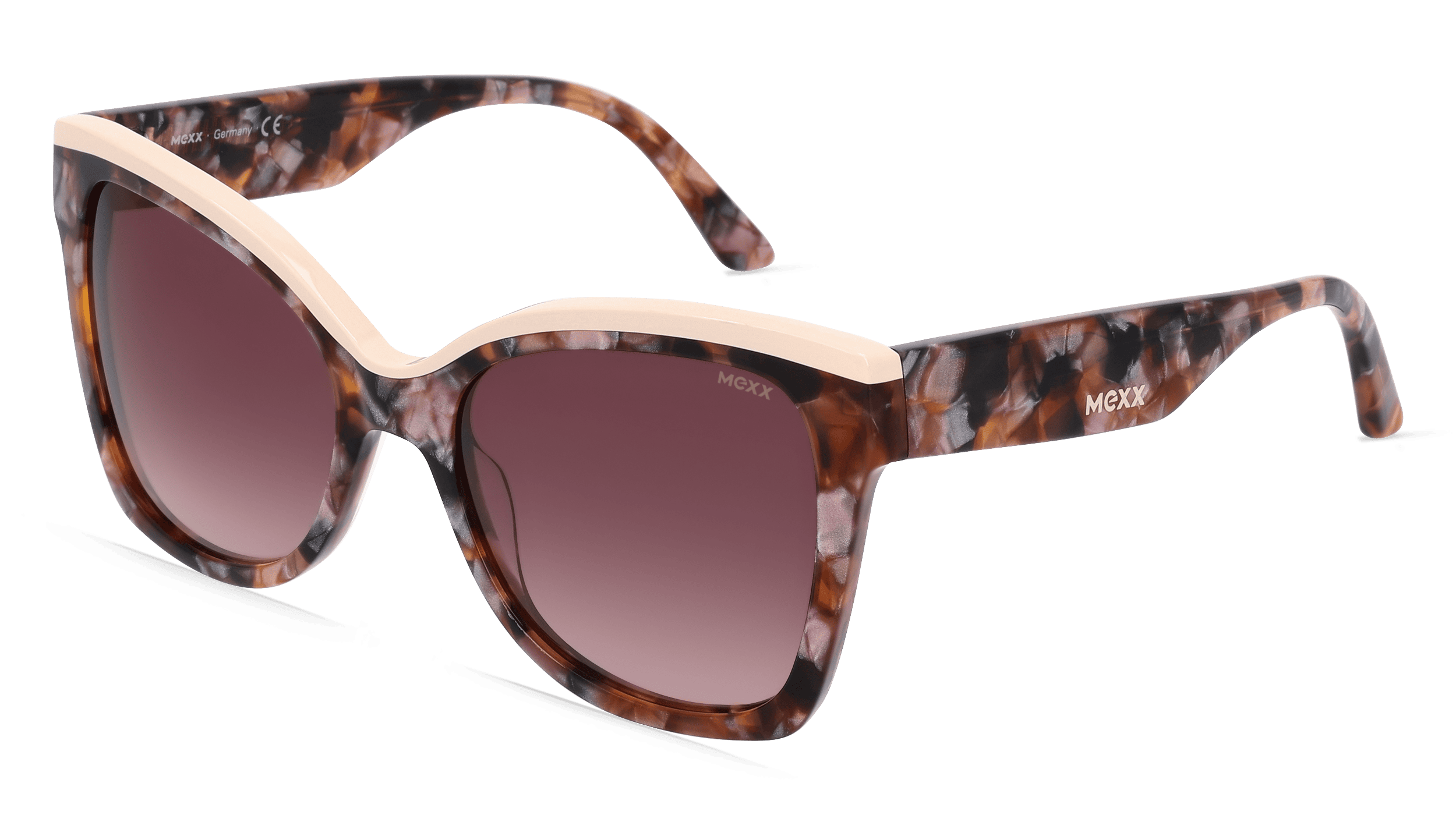 MEXX EYES 6511 Unisex Zonnebril, Havanna parelmoer