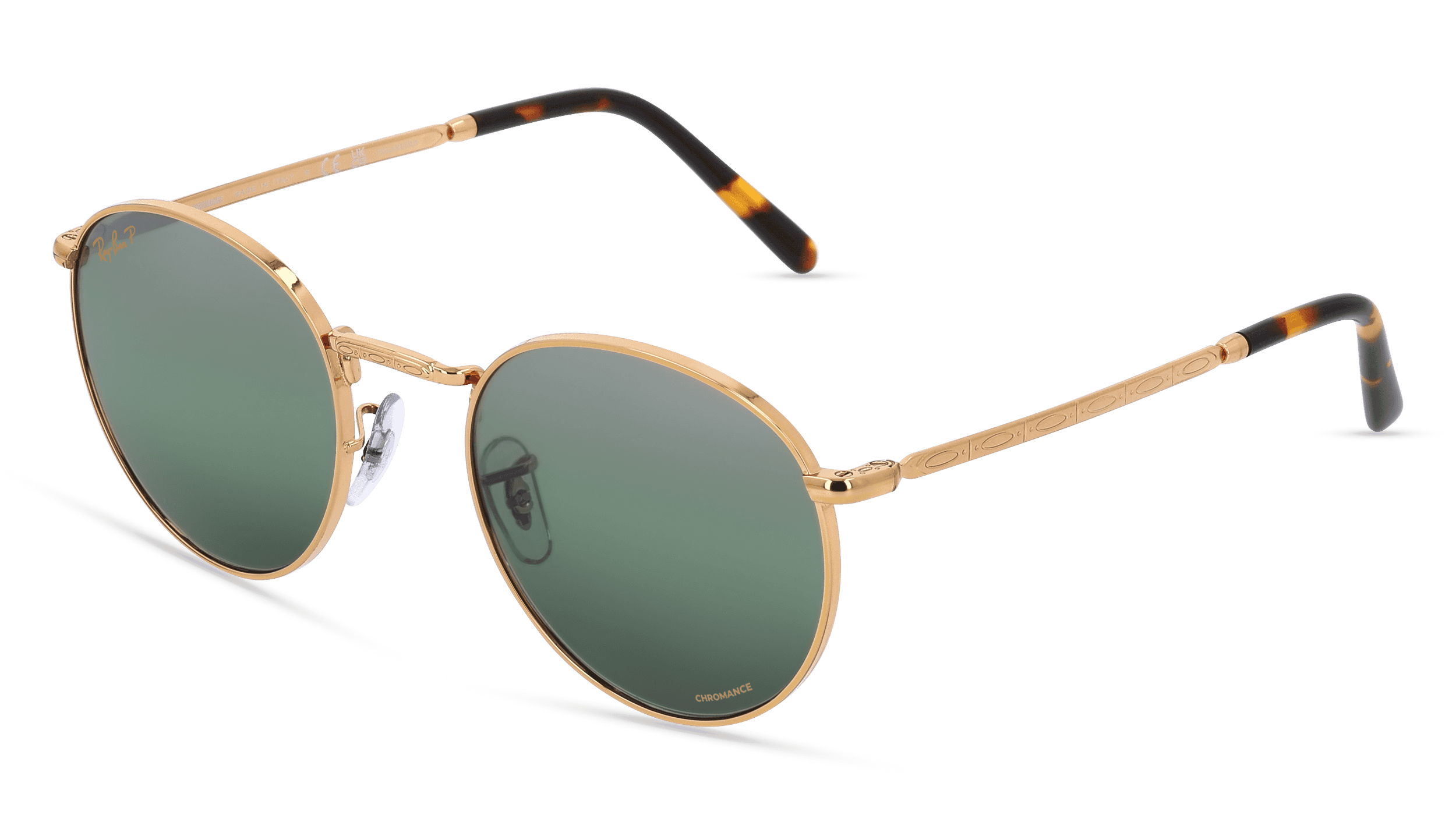 RAY-BAN RB 3637 NEW ROUND Unisex Zonnebril, goud