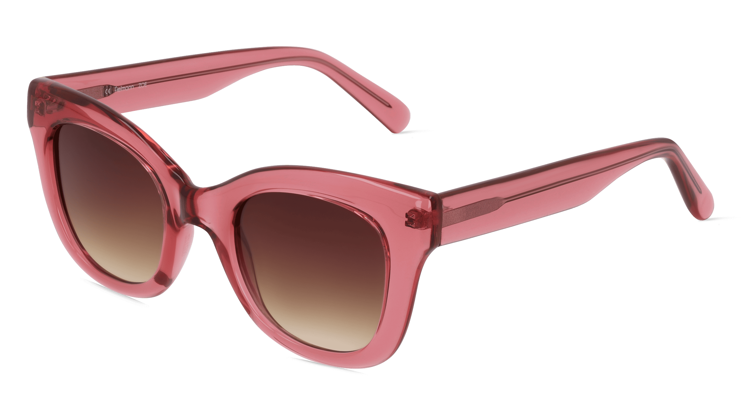 ZOE SUN Vrouwen Zonnebril, roze transparant