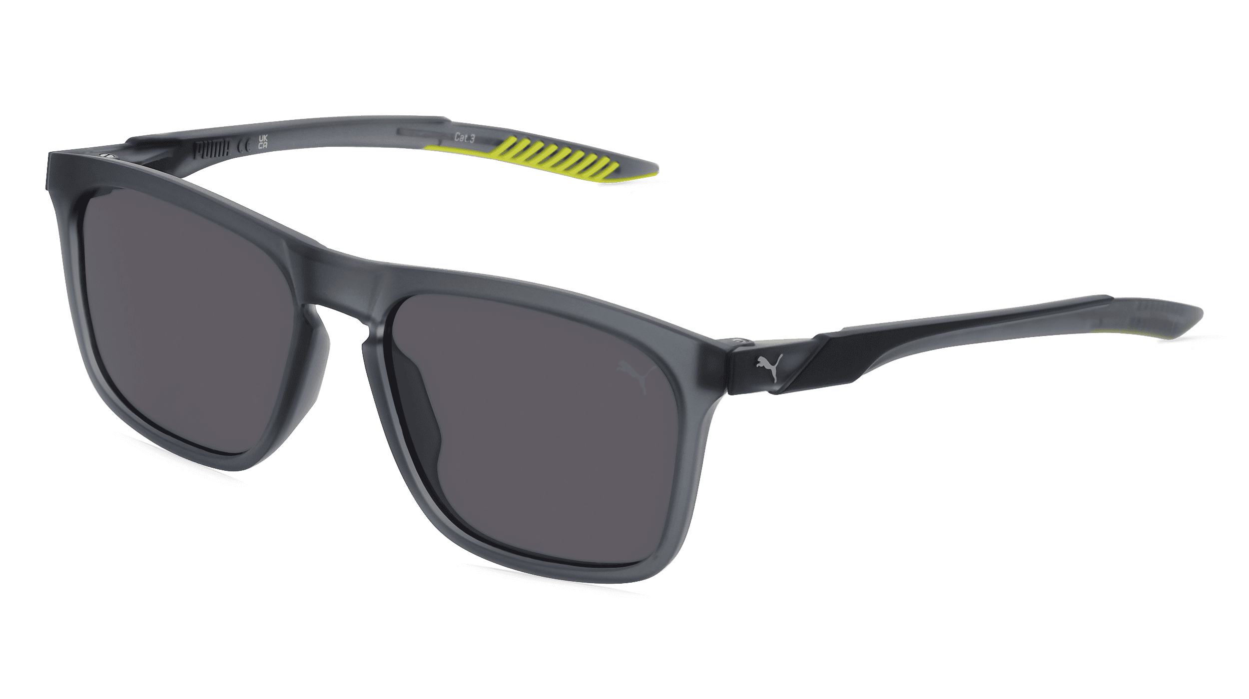 PUMA PU0376S Mannen Zonnebril, Grijs mat