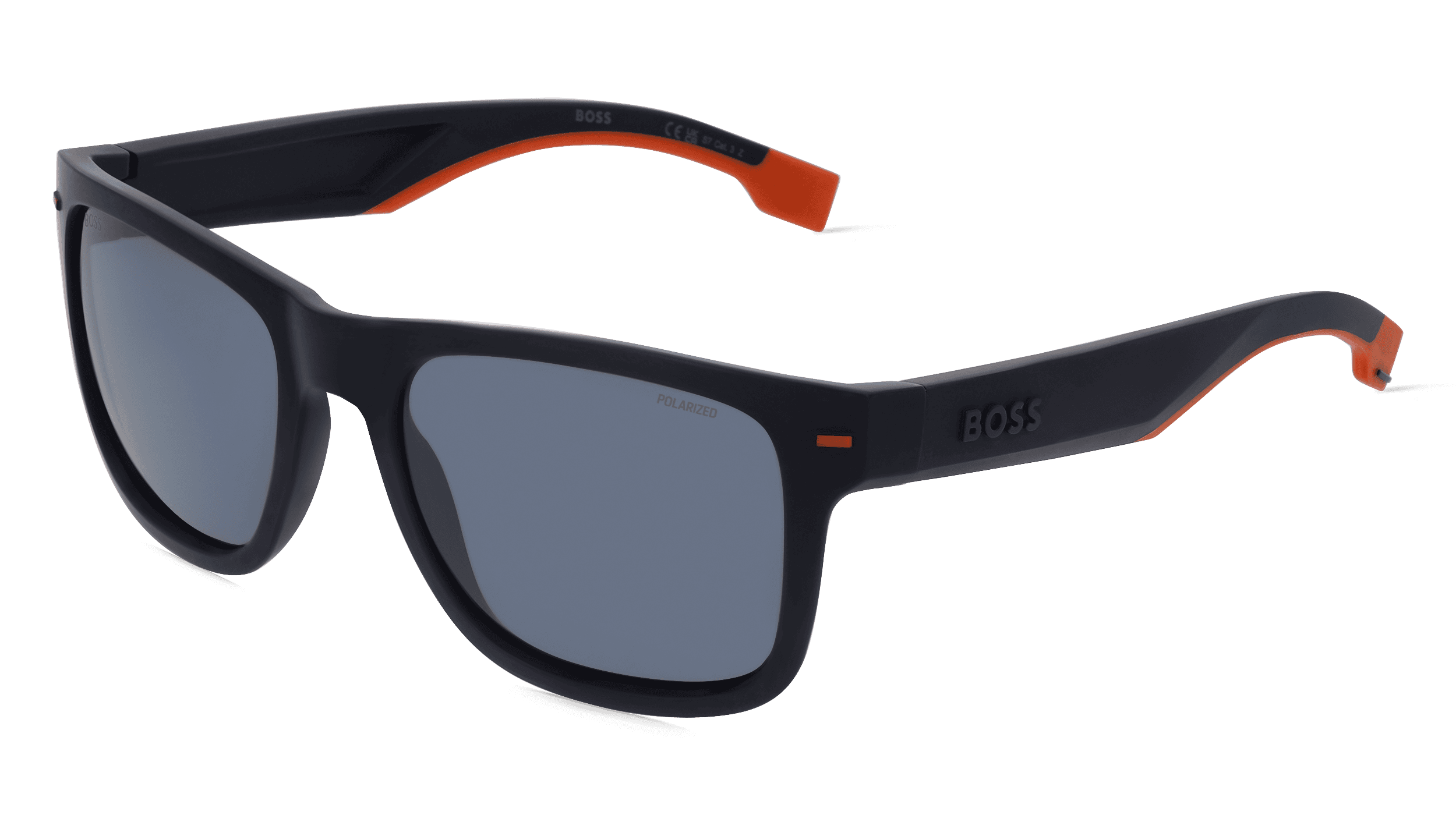 Boss 1496/S Mannen Zonnebril, blauw mat