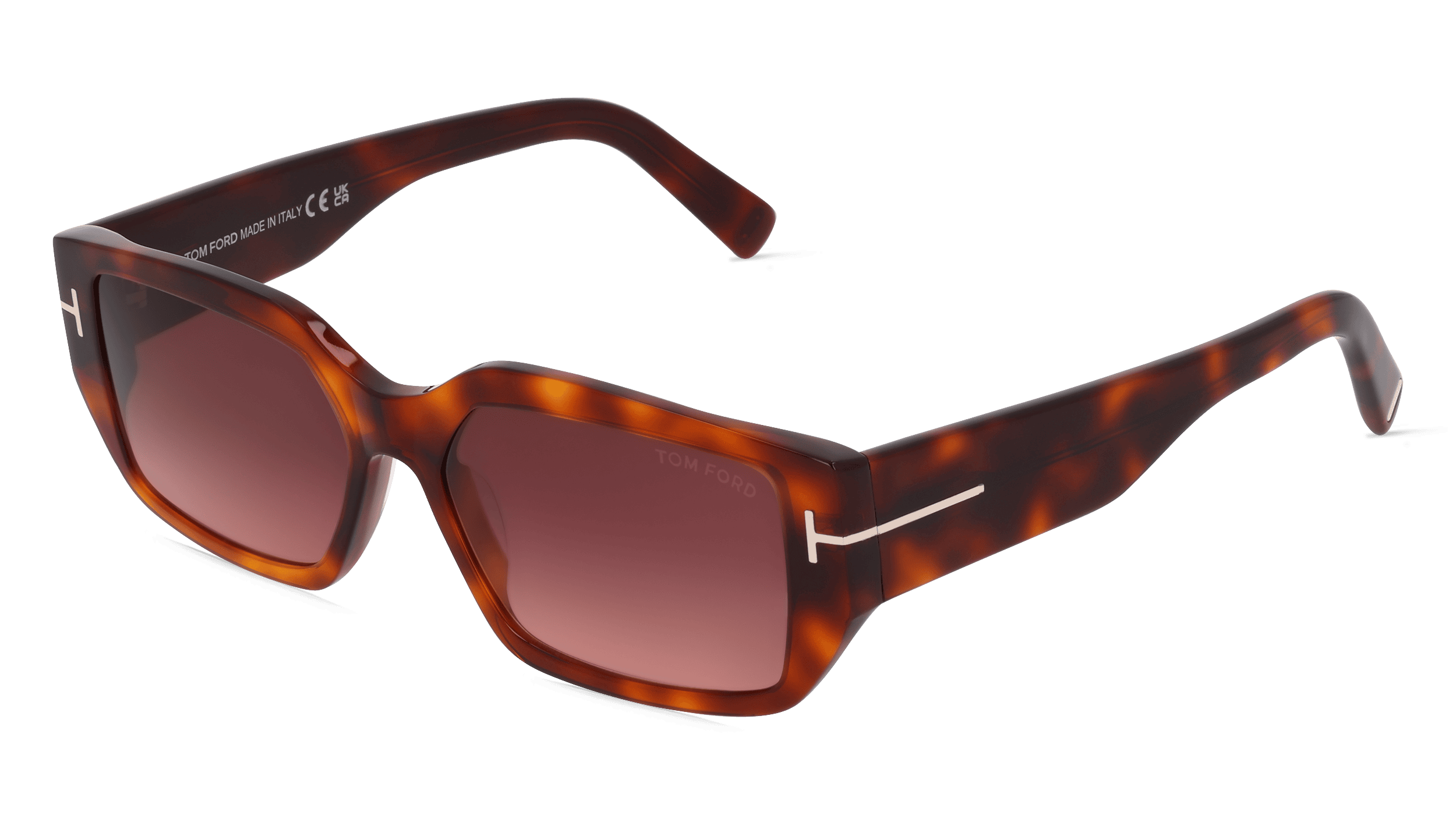 Tom Ford FT0989 SILVANO-02 Vrouwen Zonnebril, havana