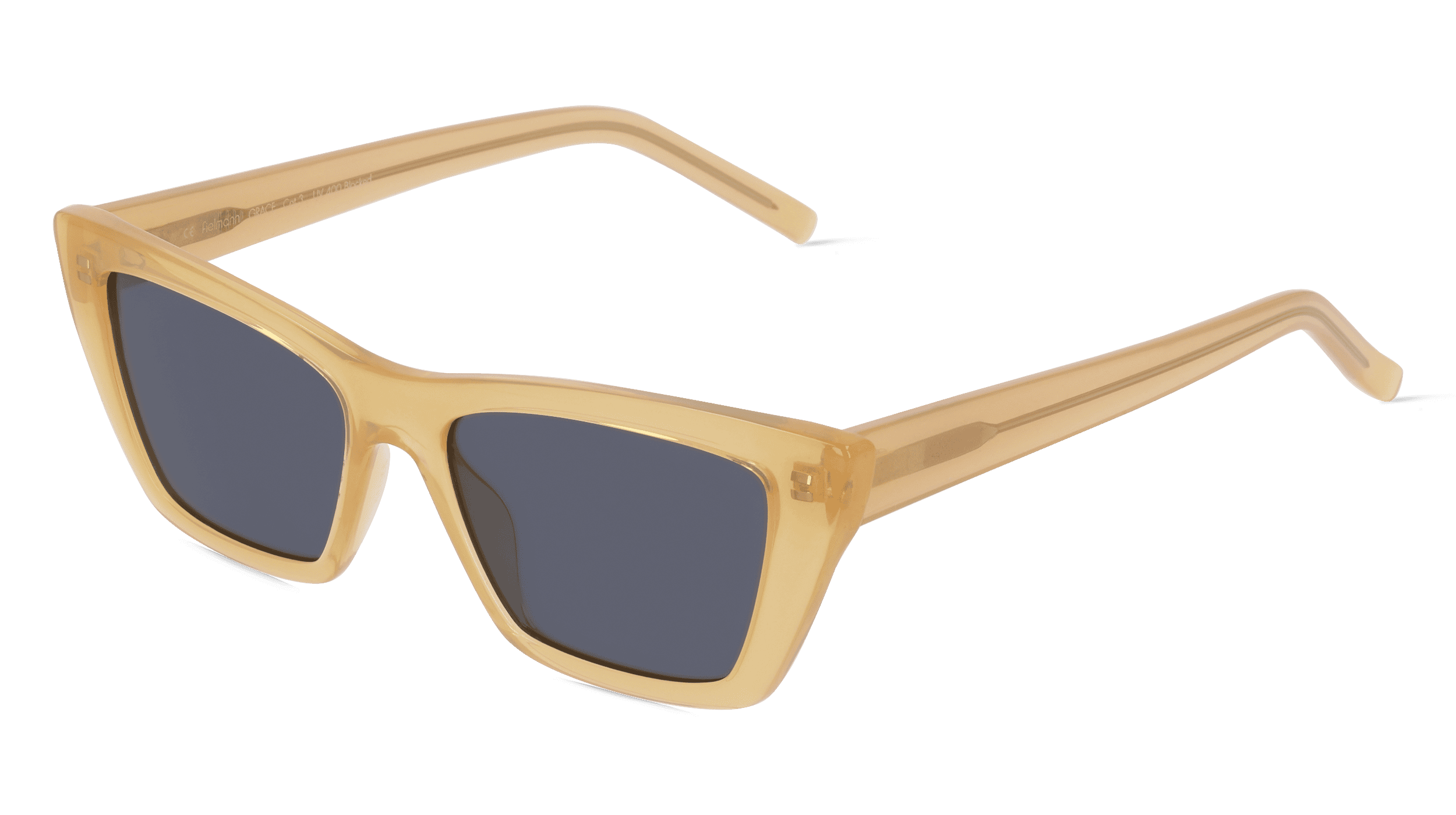 Fielmann OU 040 SUN FA GRACE Vrouwen Zonnebril, Geel glanzend