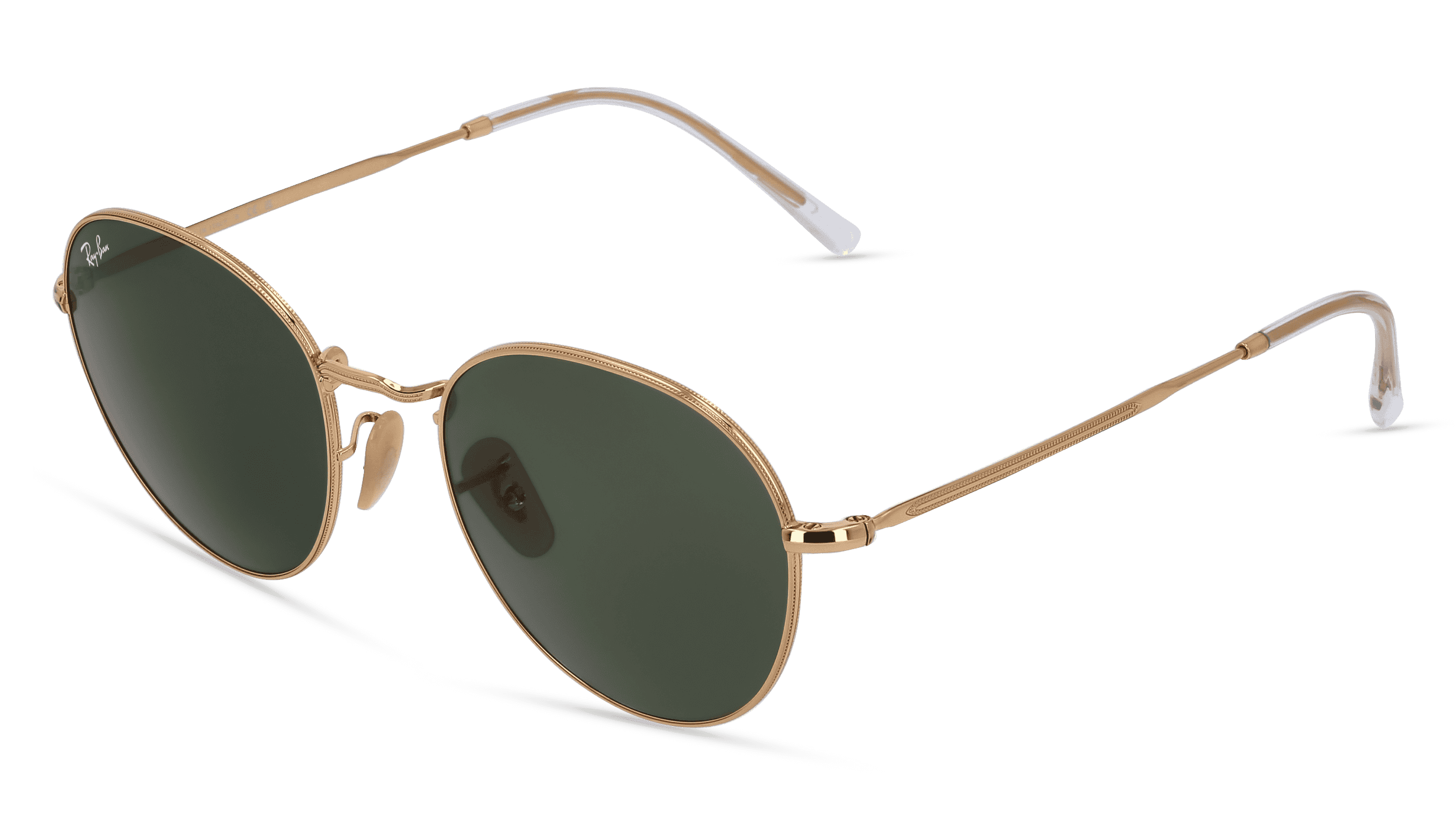 RAY-BAN RB 3582 DAVID Unisex Zonnebril, Goud glanzend