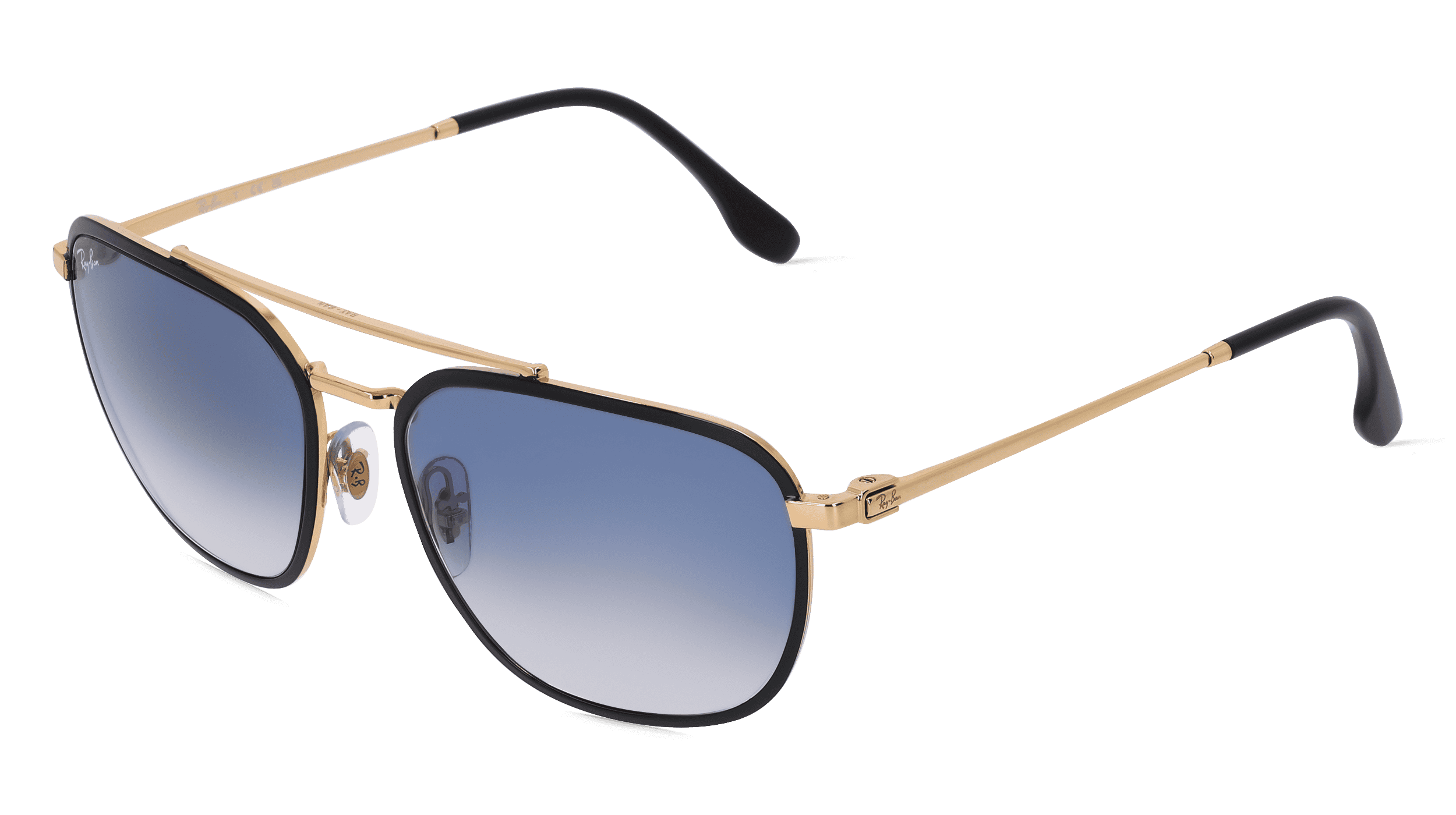 Ray-Ban RB3708 Unisex Zonnebril, zwart goud