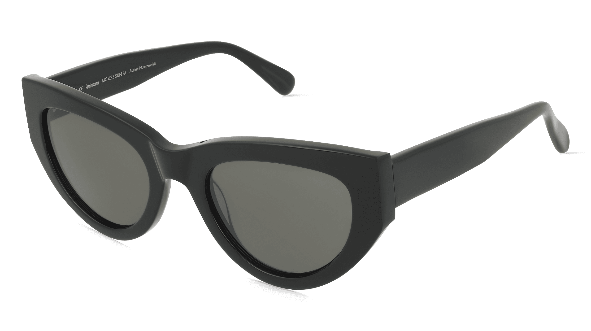Fielmann MC 623 SUN FA AMY Vrouwen Zonnebril, Zwart glanzend