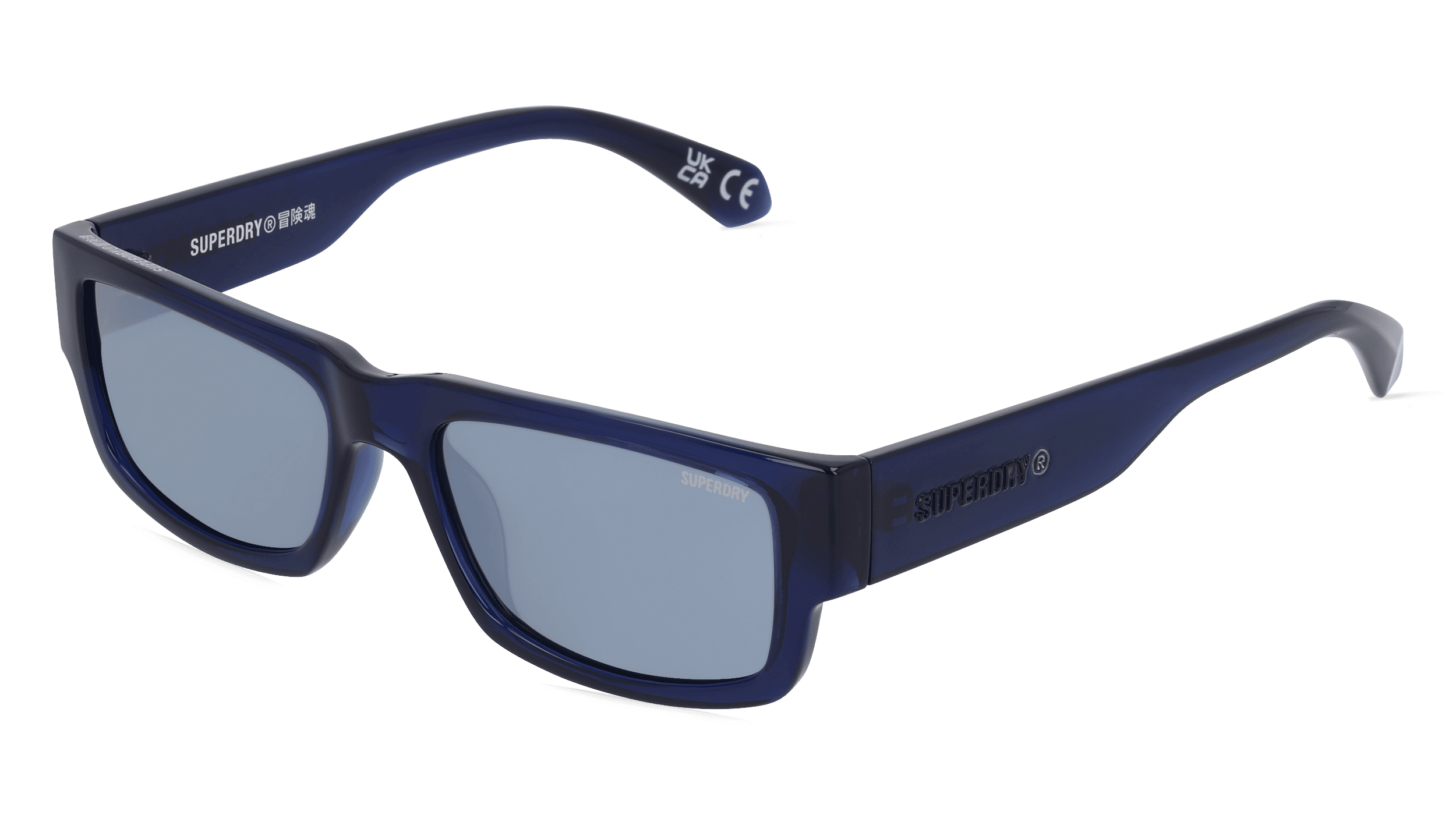 SUPERDRY 5005 Unisex Zonnebril, blauw transparant