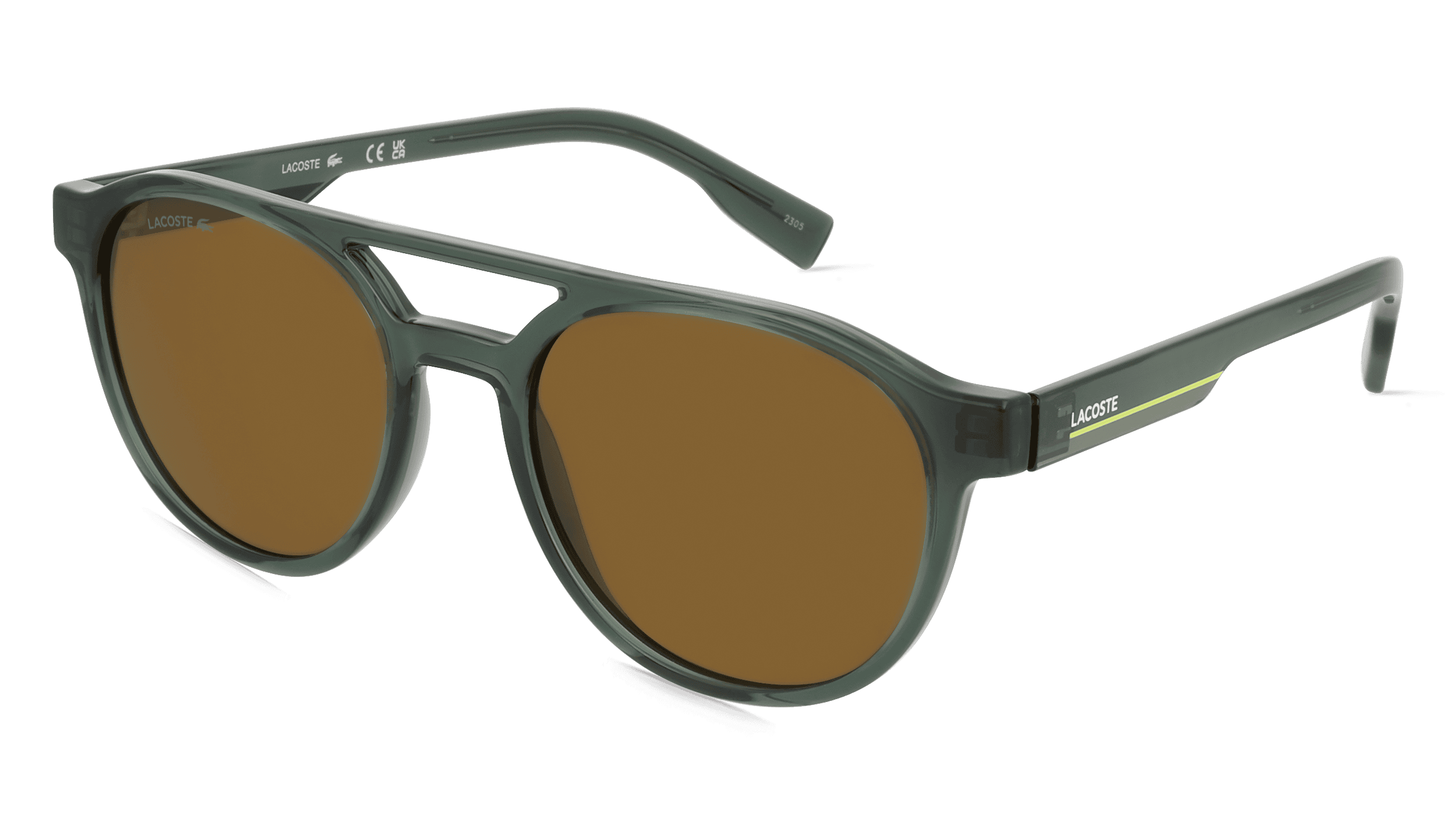 Lacoste L6008S Unisex Zonnebril, grijs transparant