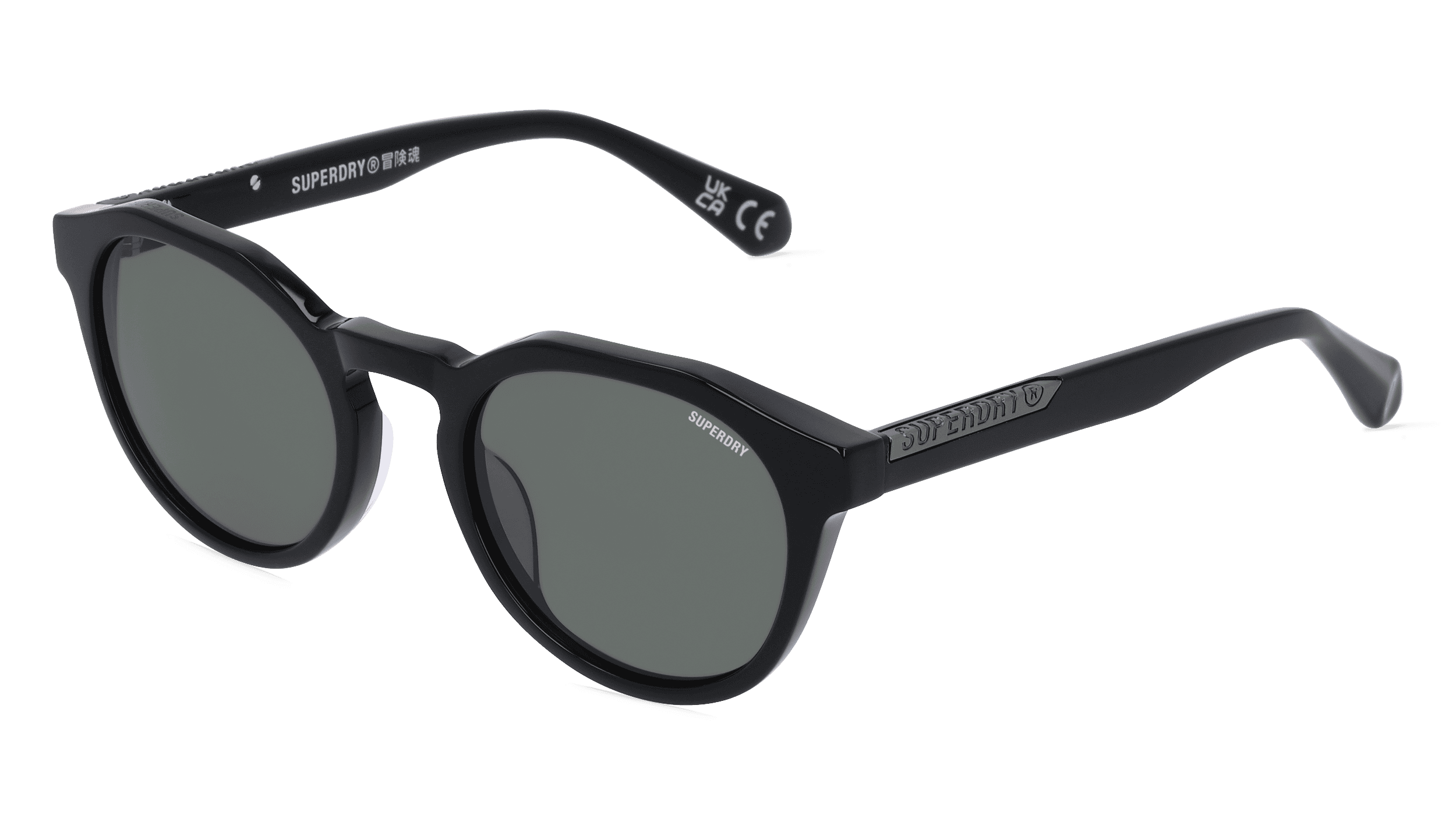 SUPERDRY 5012 Unisex Zonnebril, Zwart glanzend