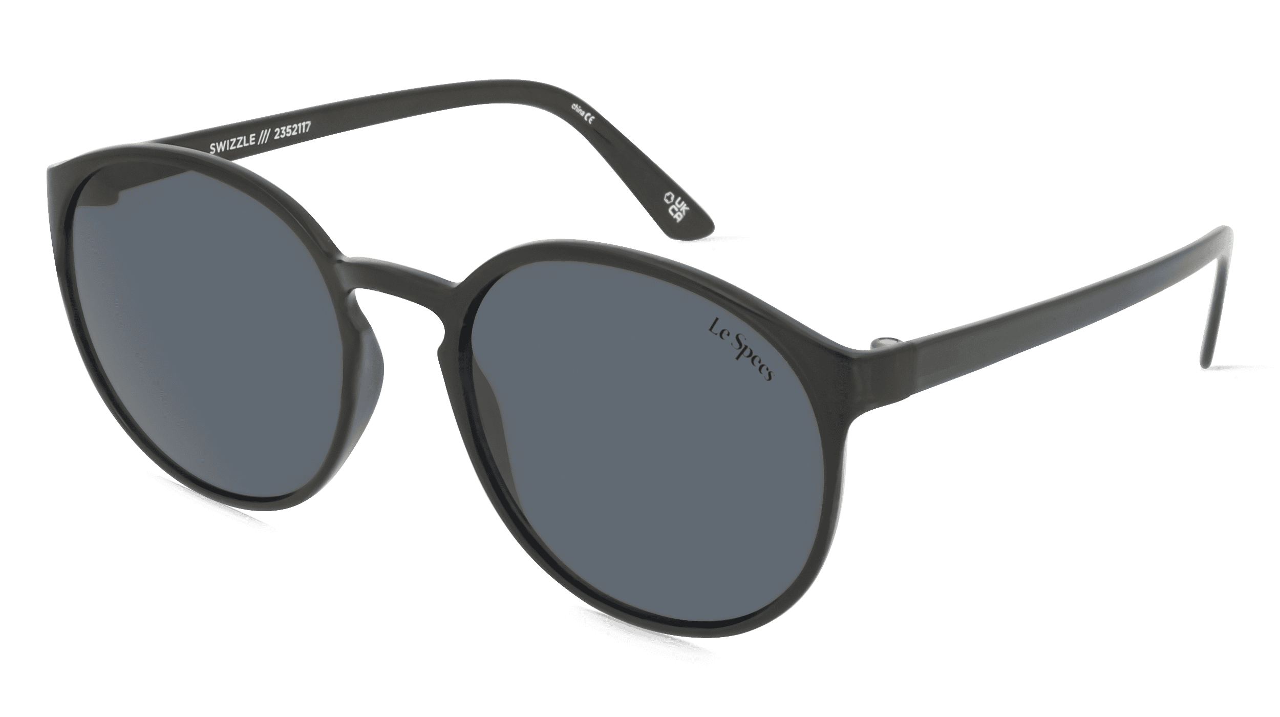 Le Specs SWIZZLE Unisex Zonnebril, Grijs donker