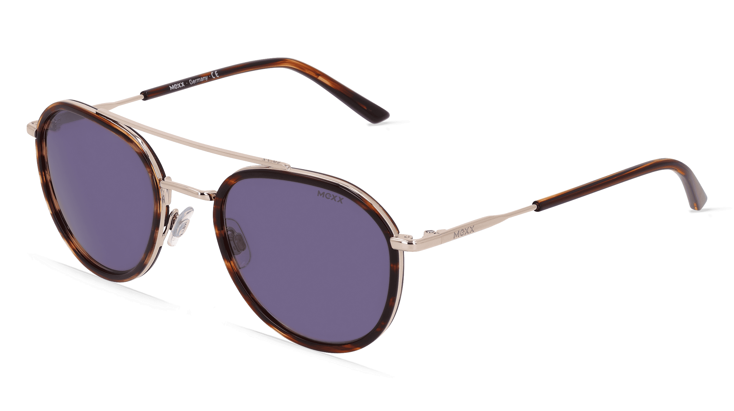 MEXX EYES 6521 Unisex Zonnebril, goud havana
