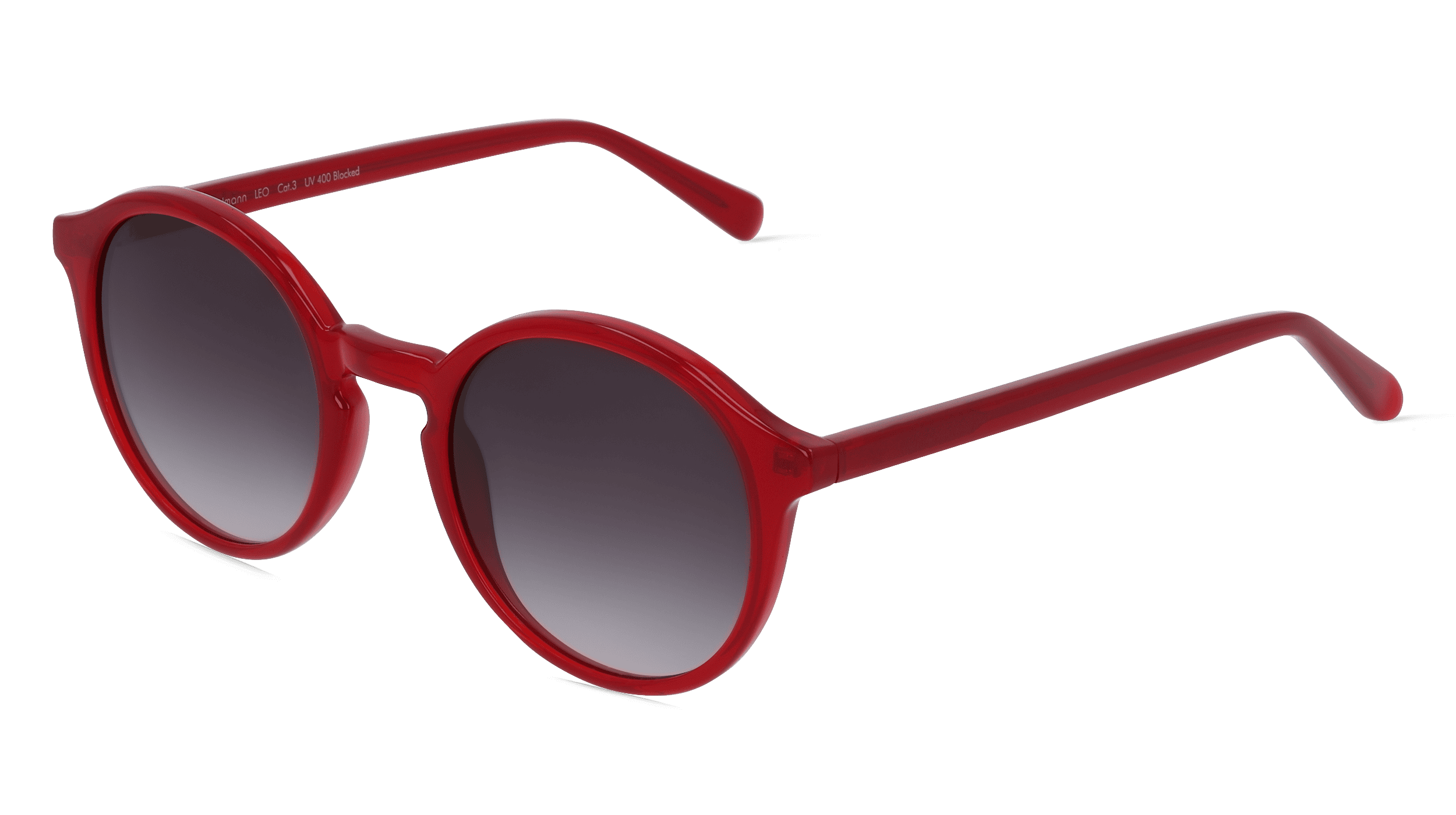 Fielmann ABC 073 SUN FA LEO Unisex Zonnebril, Bordeauxrood rosegoud